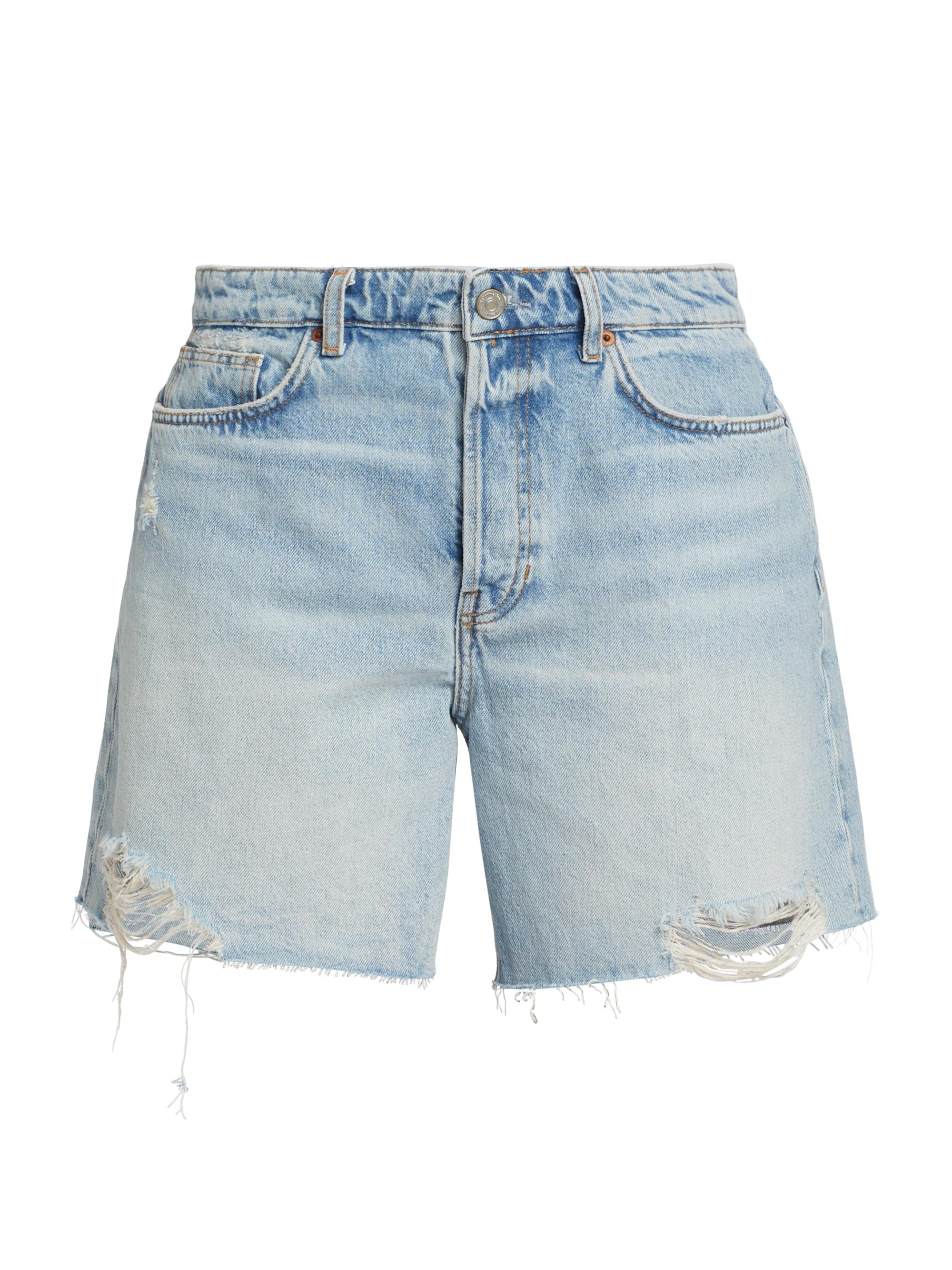 Reformation Women's Raye Mid-Rise Relaxed Denim Shorts - Tenaya