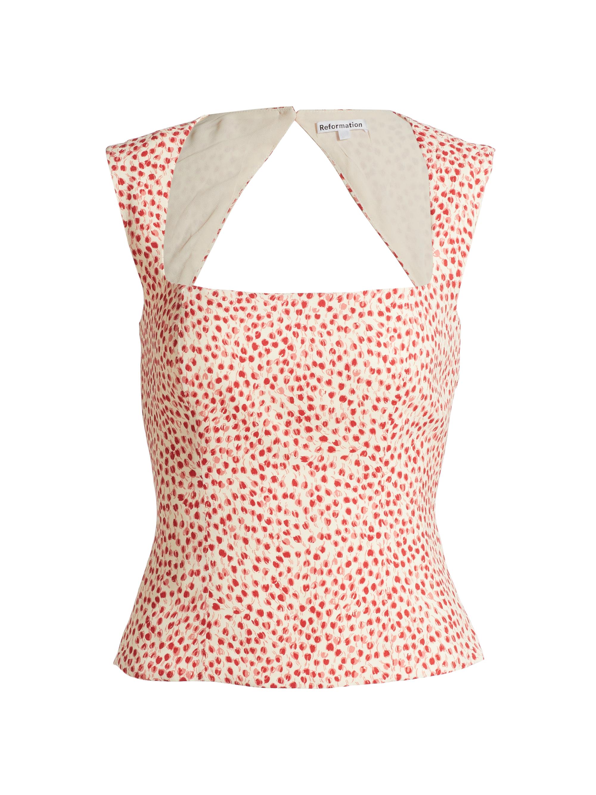 Reformation Women's Diandra Floral Sleeveless Top - Alma
