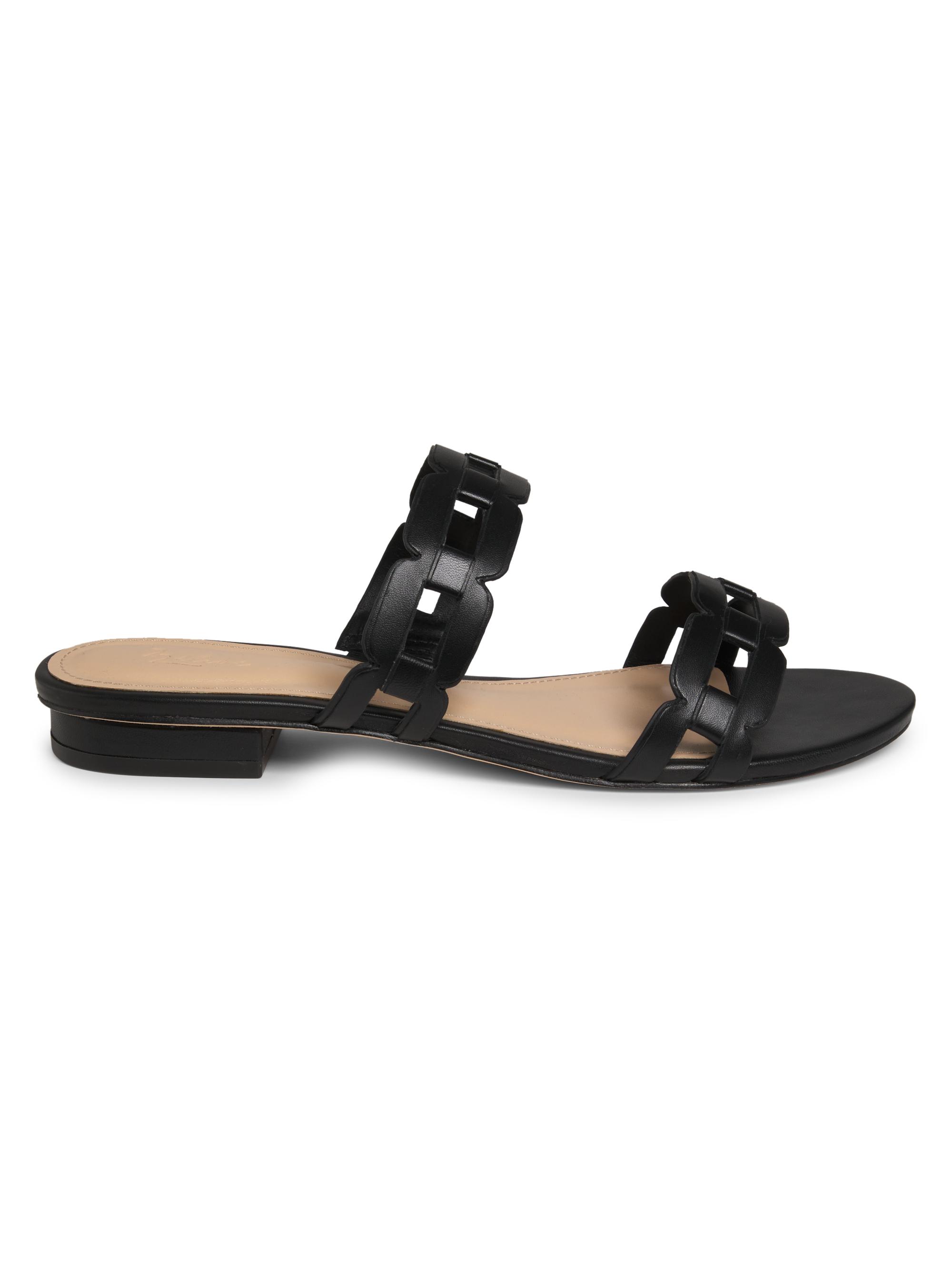 22élevé Chain-Link Metallic Leather Sandals | Saks Fifth Avenue