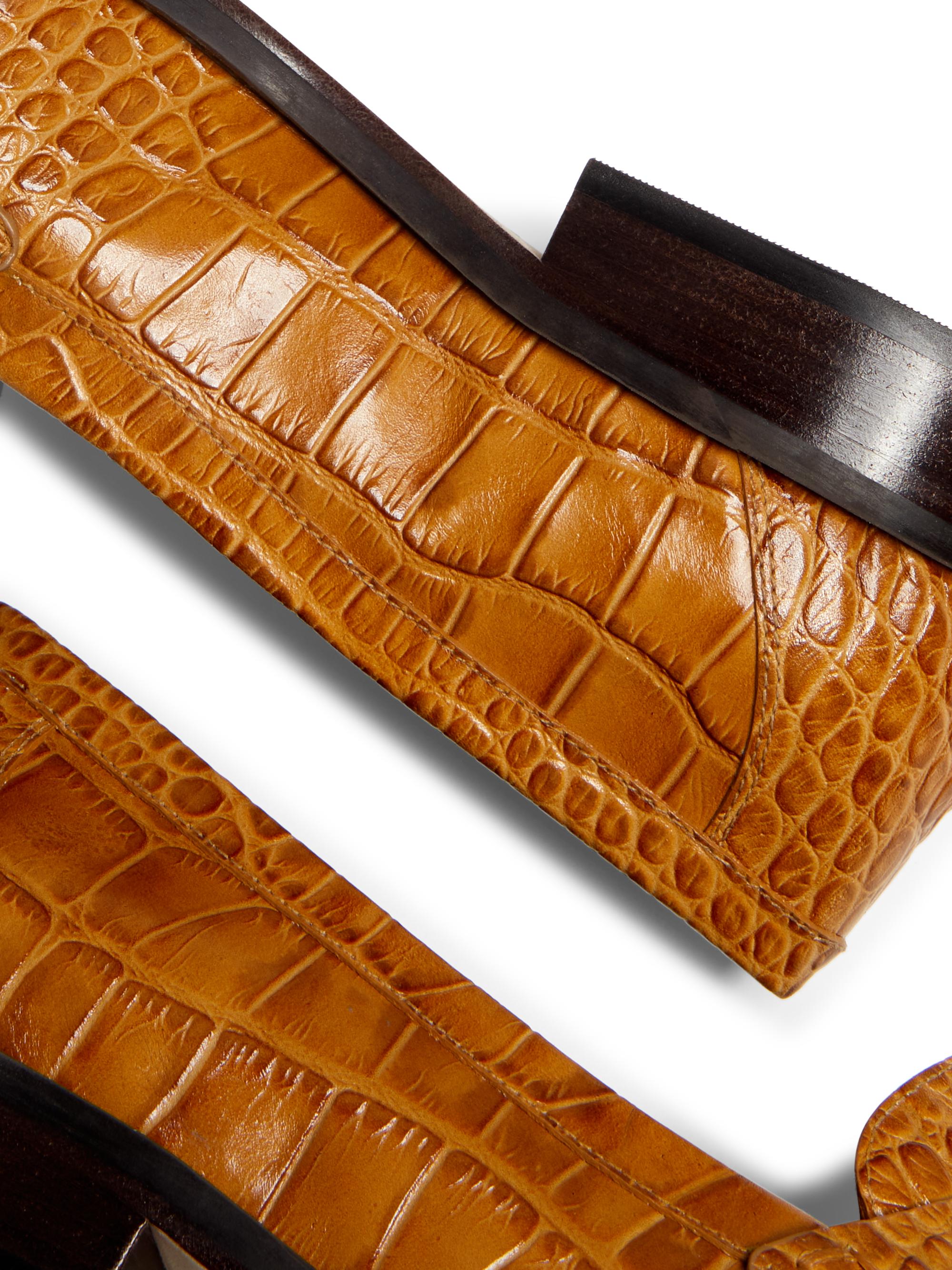 22élevé Classic Crocodile-Embossed Loafers | Saks Fifth Avenue