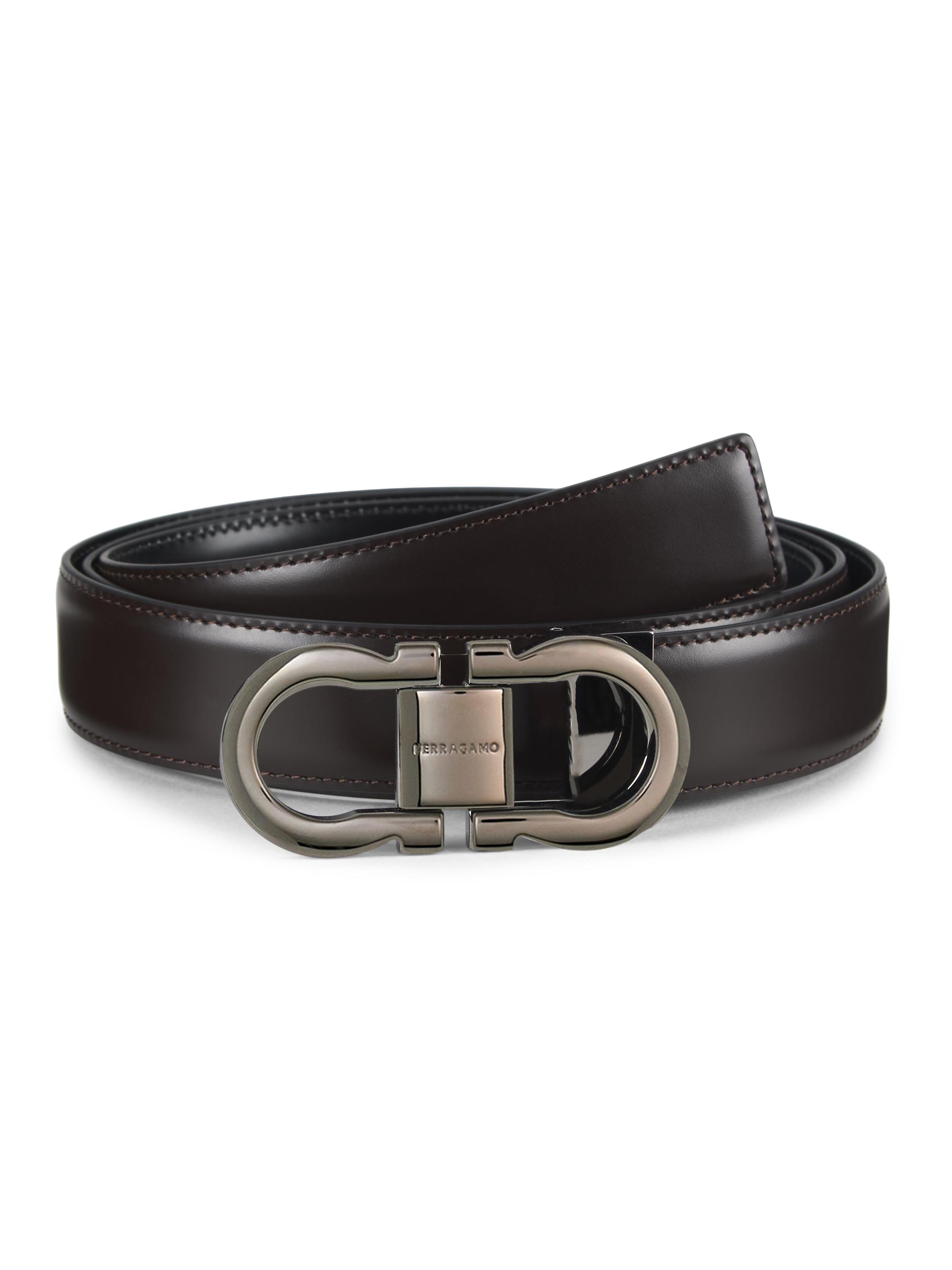 小物 Salvatore Ferragamo / Belt / BLK SALVATORE FERRAGAMO Reversible Adjustable Gancini Belt
