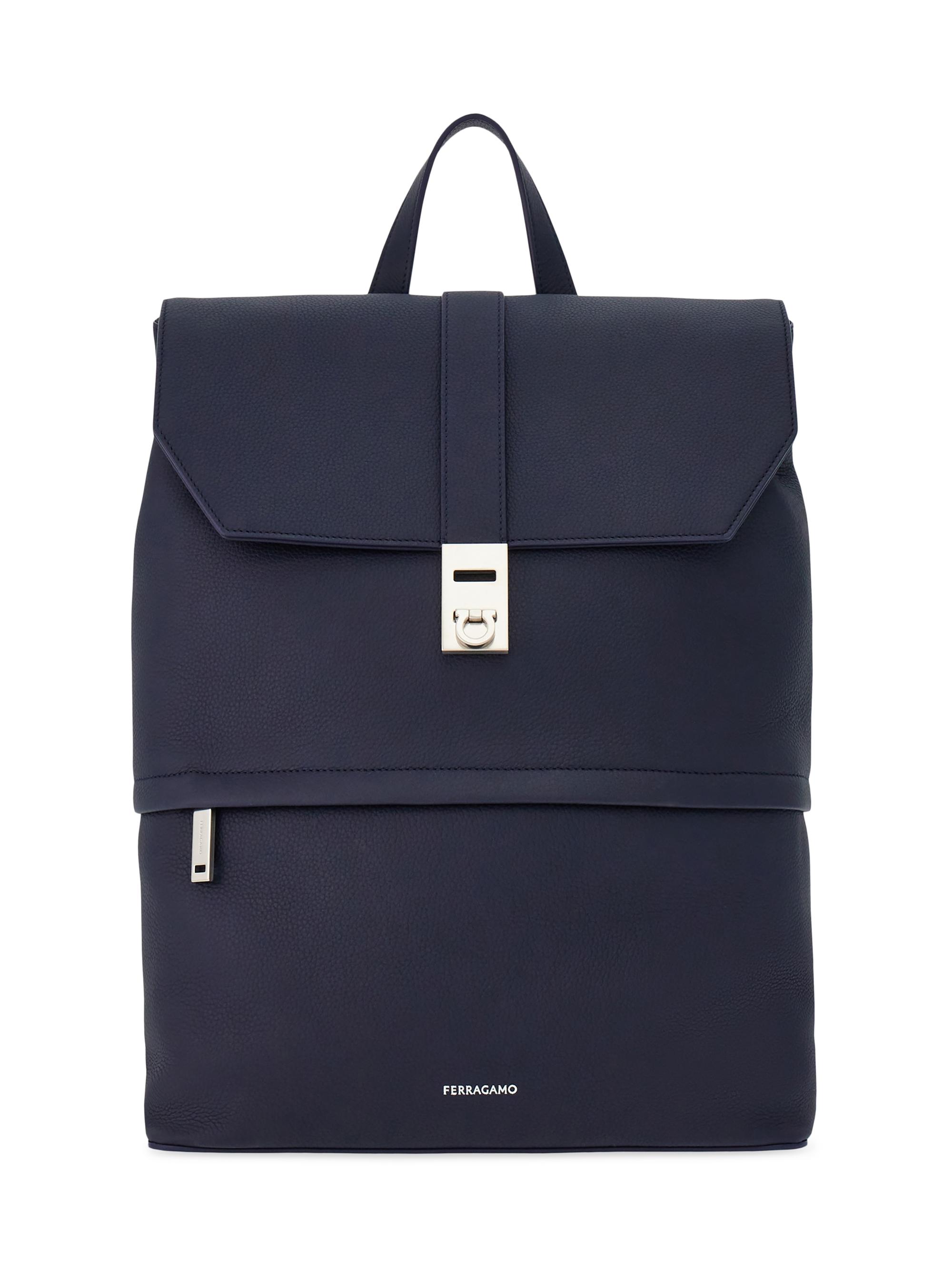 FERRAGAMO Men's Twins Backpack - Midnight Nero
