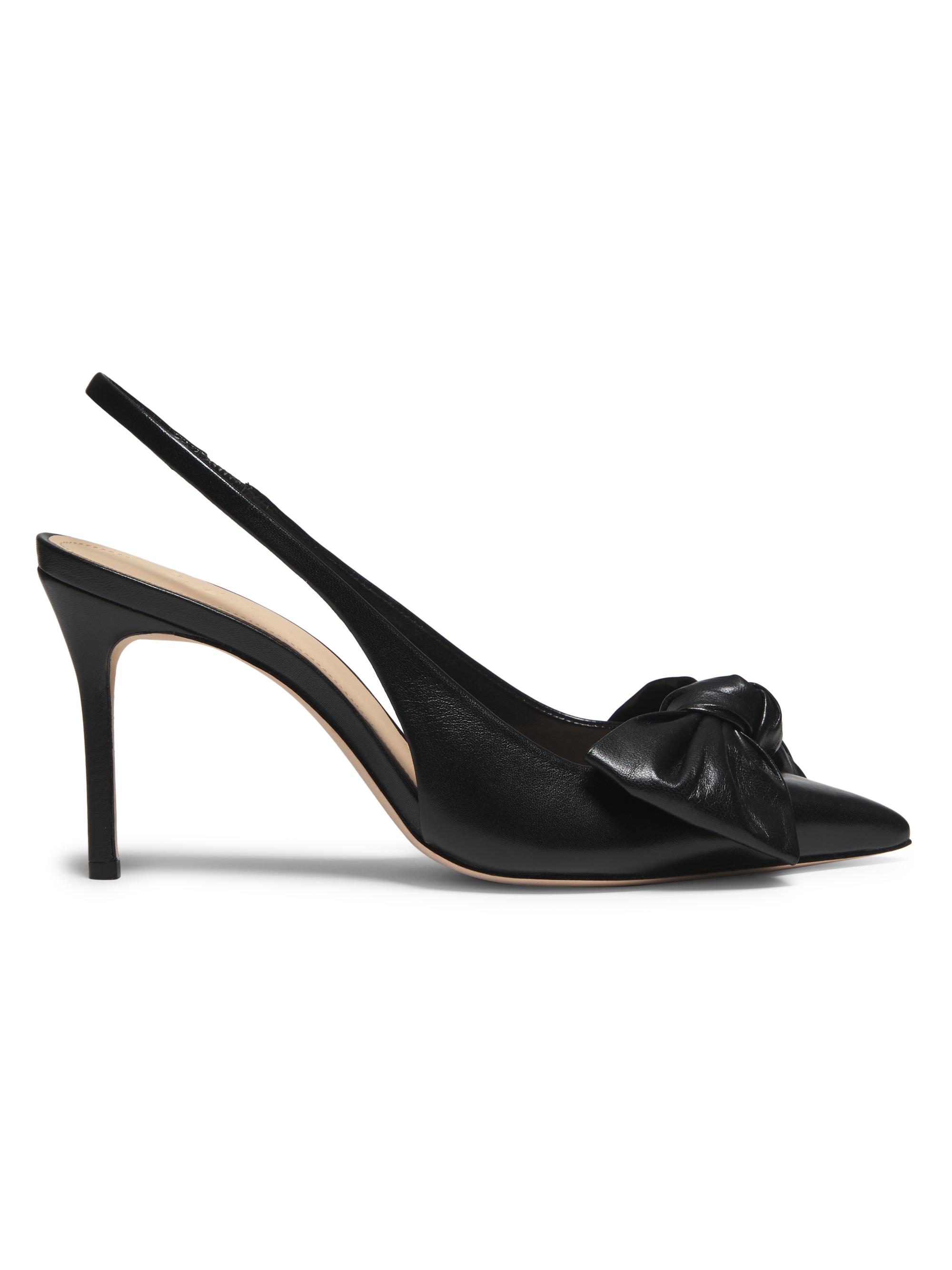 22élevé Women's Bow Leather Slingback Pumps - Prata