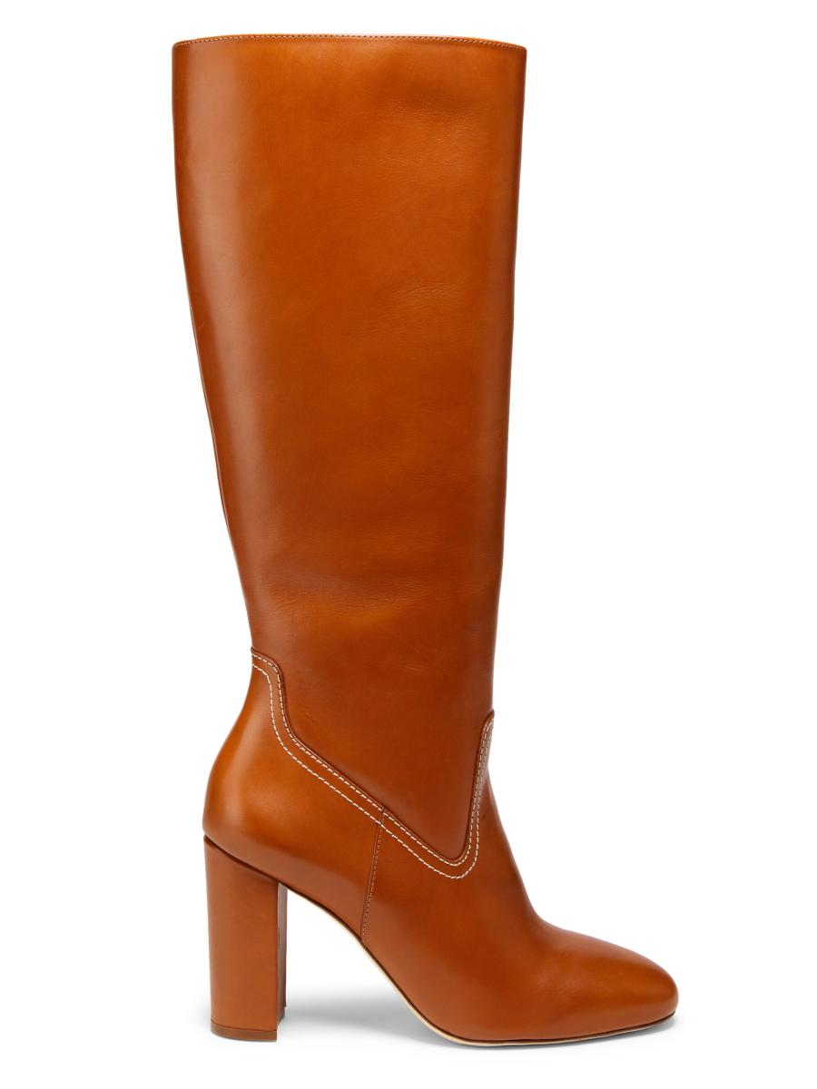 22élevé 90MM Contrast-Stitch Leather Boots | Saks Fifth Avenue