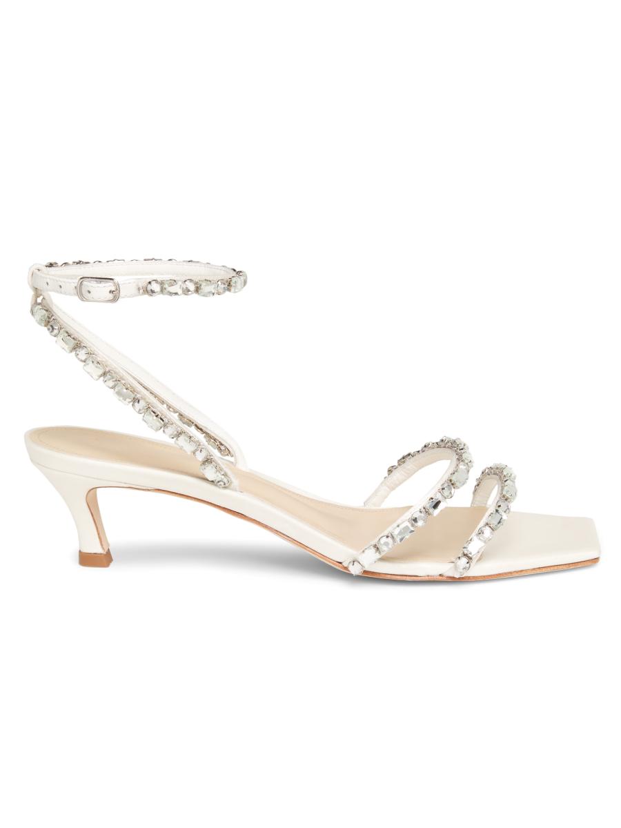 Shop 22élevé Gem-Embellished Kitten-Heel Sandals | Saks Shop 22élevé Gem-Embellished Kitten-Heel Sandals | Saks