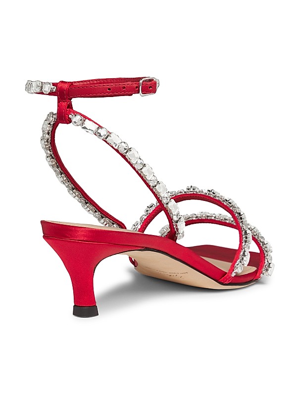Shop 22élevé Gem-Embellished Kitten-Heel Sandals | Saks Shop 22élevé Gem-Embellished Kitten-Heel Sandals | Saks