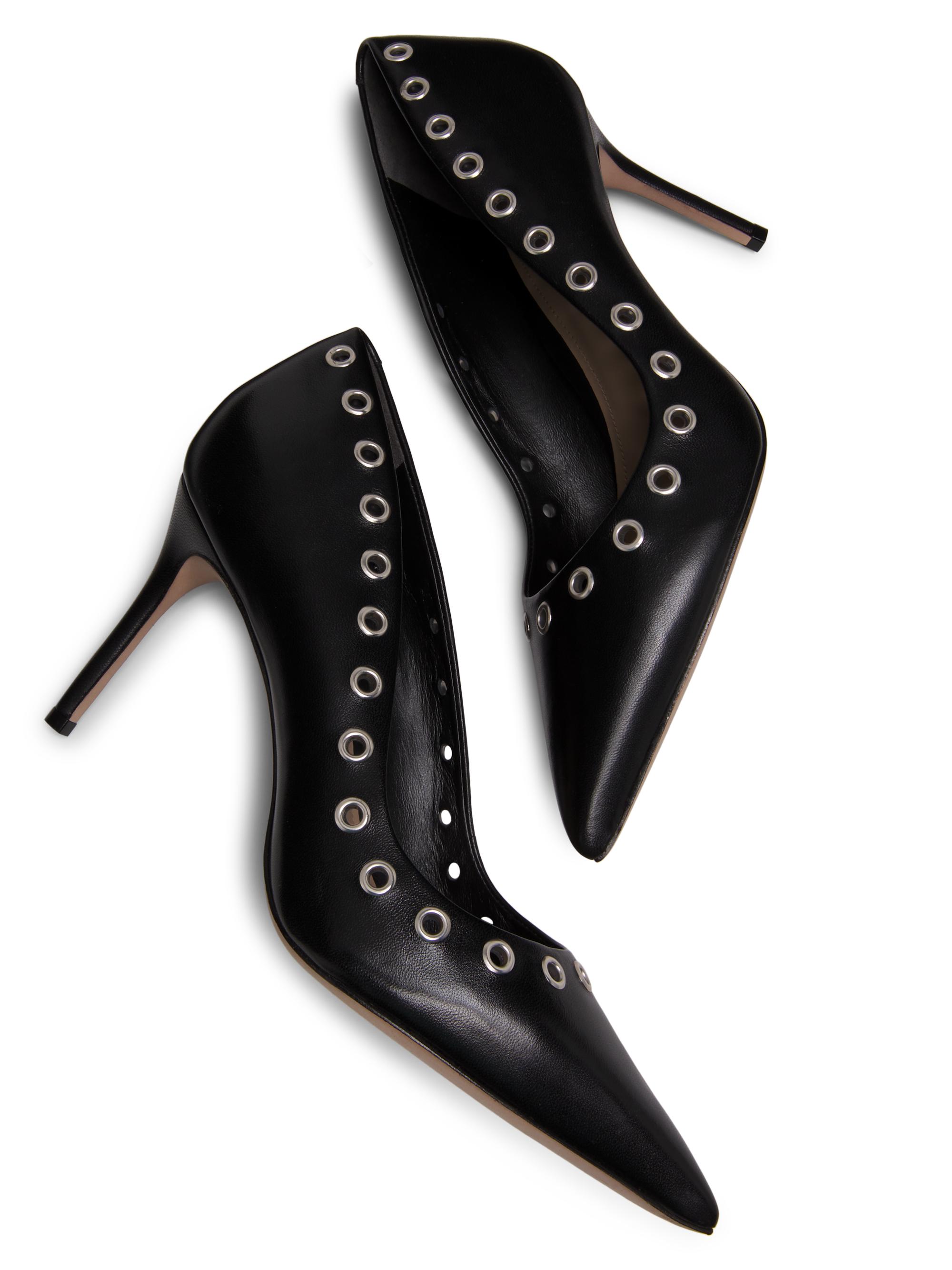22élevé Grommet-Embellished Leather Pumps | Saks Fifth Avenue