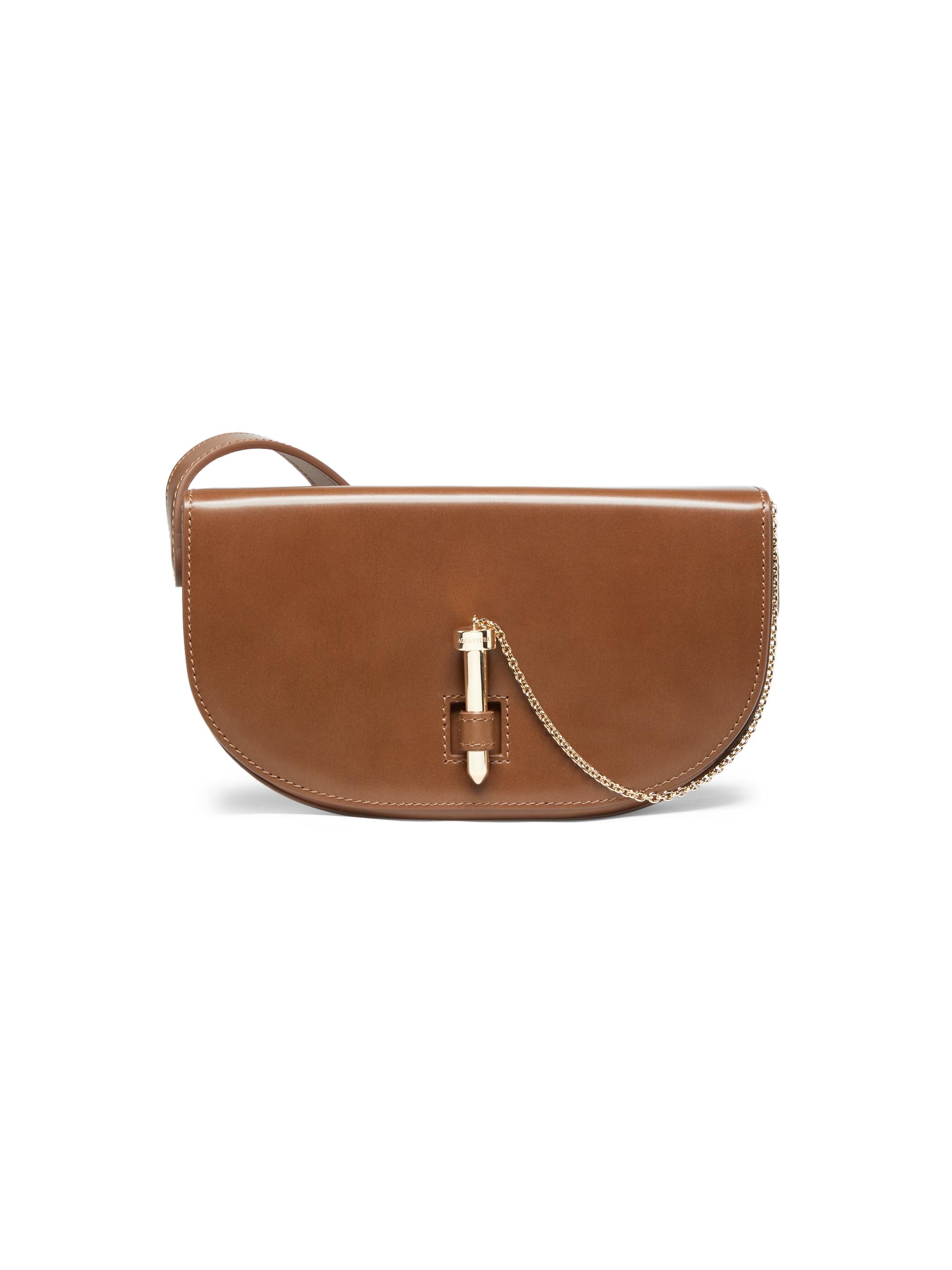 Aquazzura Women's Tribeca Spazzolato Leather Crossbody Bag - Bruciato Light Gold