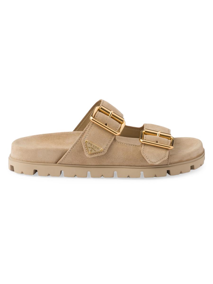 スリッポン PRADA SAND SUEDE SLIPPERS Prada Prada Woman Sand Suede Slippers | luosophy | REVERSIBLE
