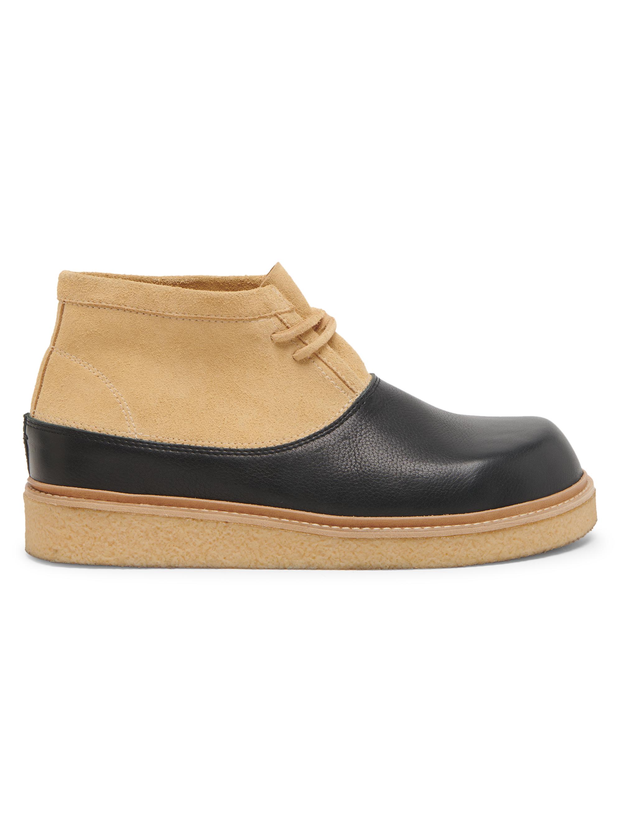 Marni Men's Leather & Suede Boots - Black Sand