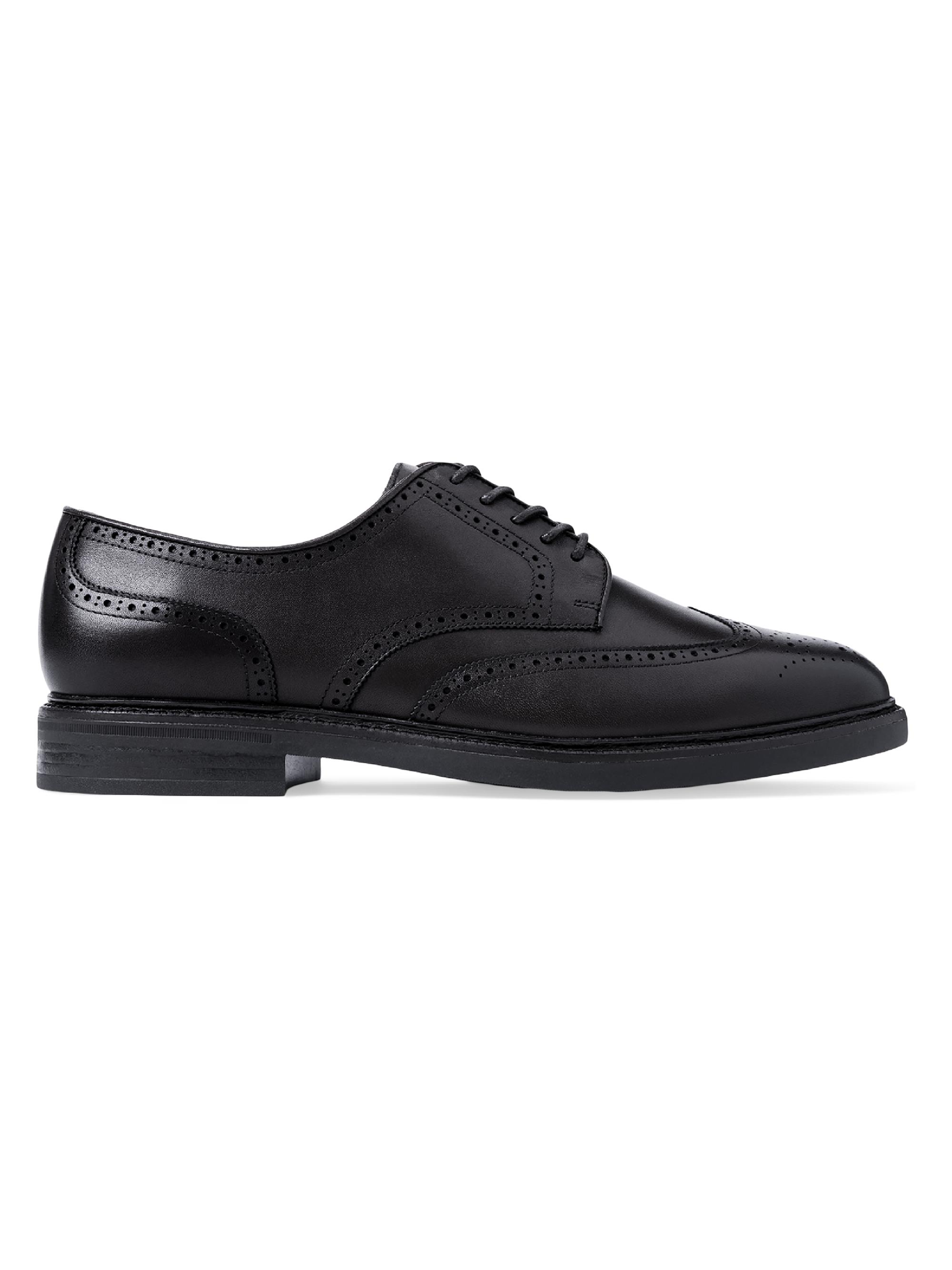 Polo Ralph Lauren Men's Asher Leather Wingtip Shoes - Black