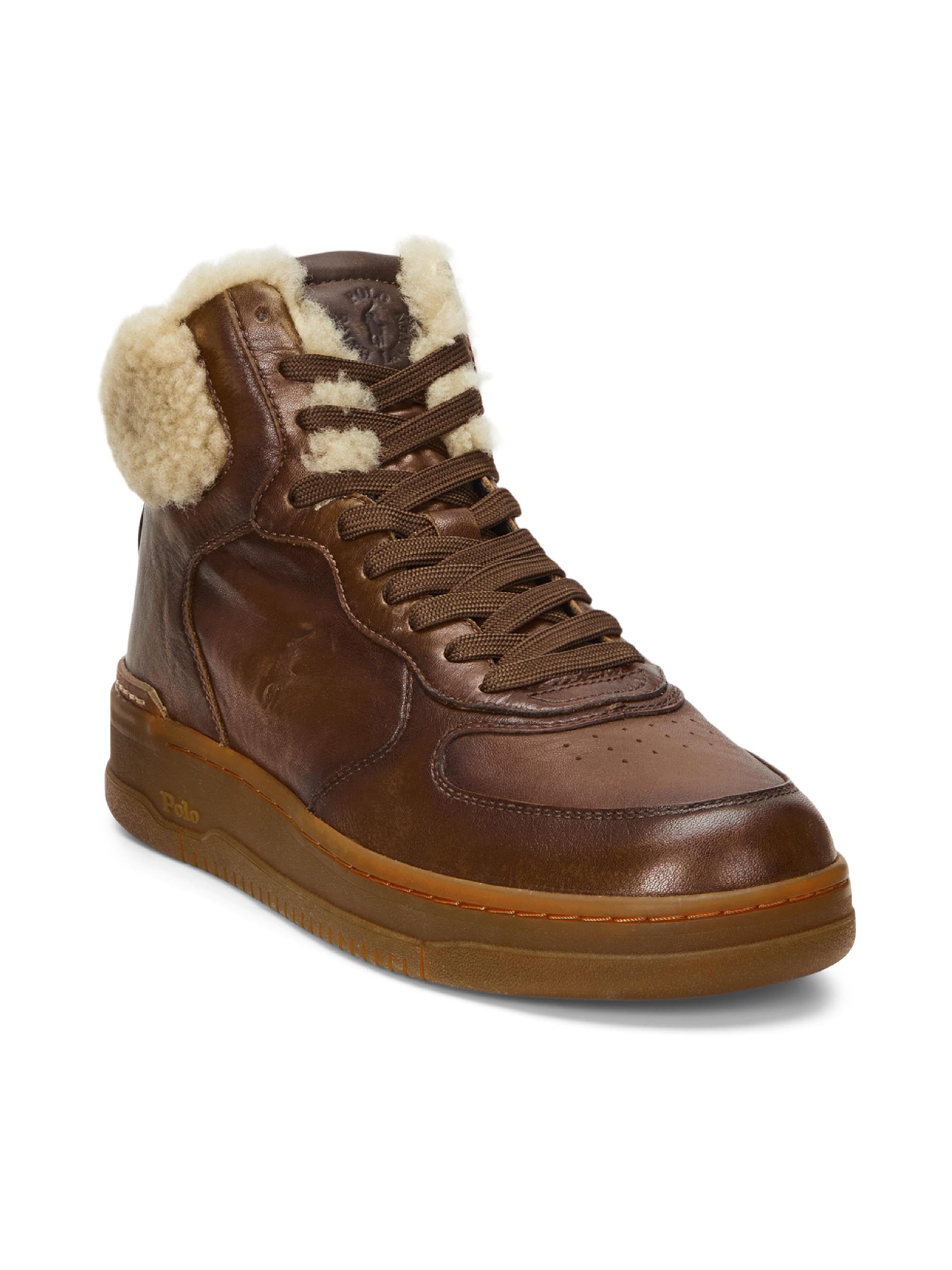 Polo Ralph Lauren Masters Mid-Top Shearling Sneakers | Saks Fifth