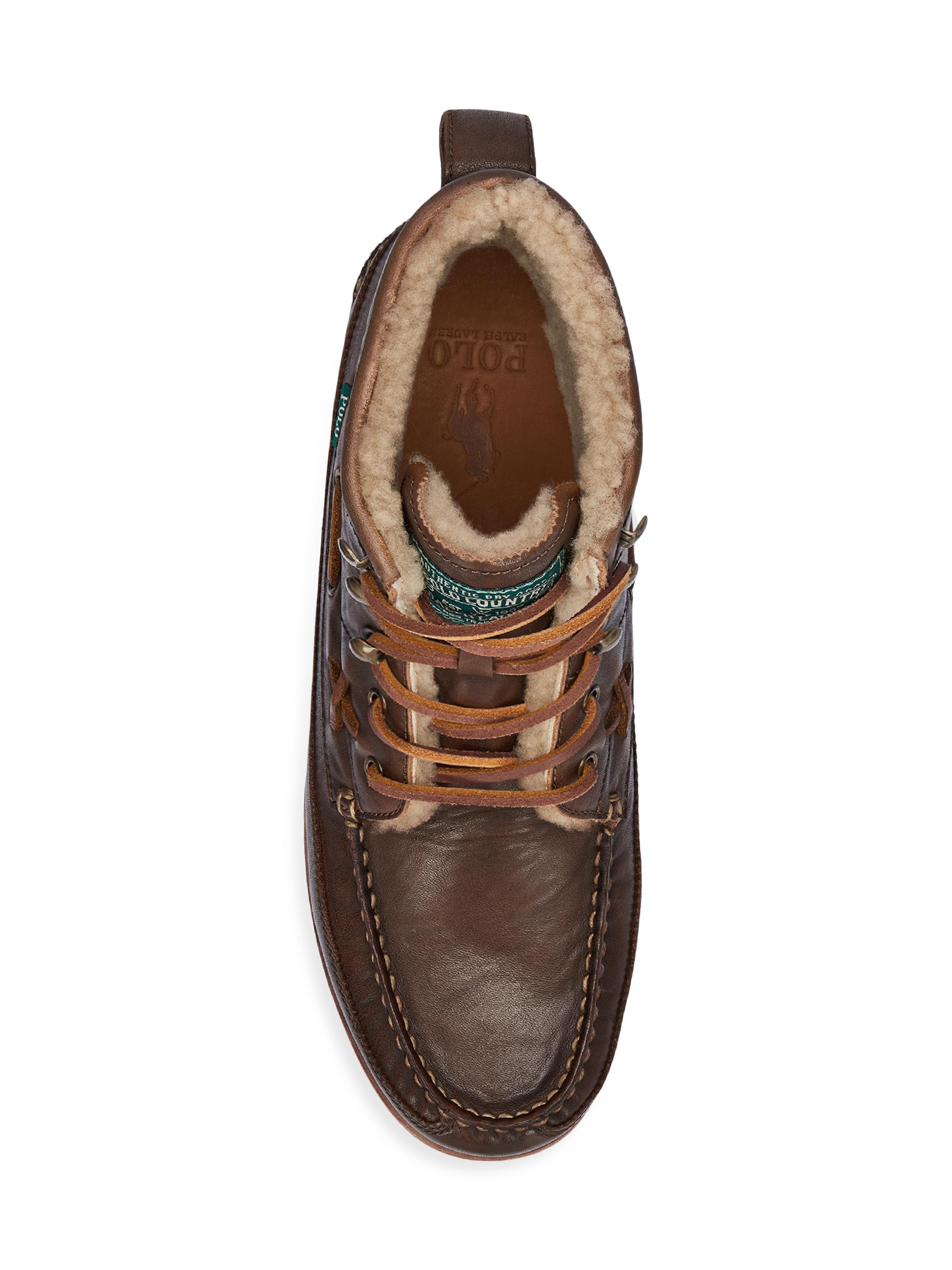 Polo Ralph Lauren Ranger Shearling-Lined Boots | Saks Fifth Avenue