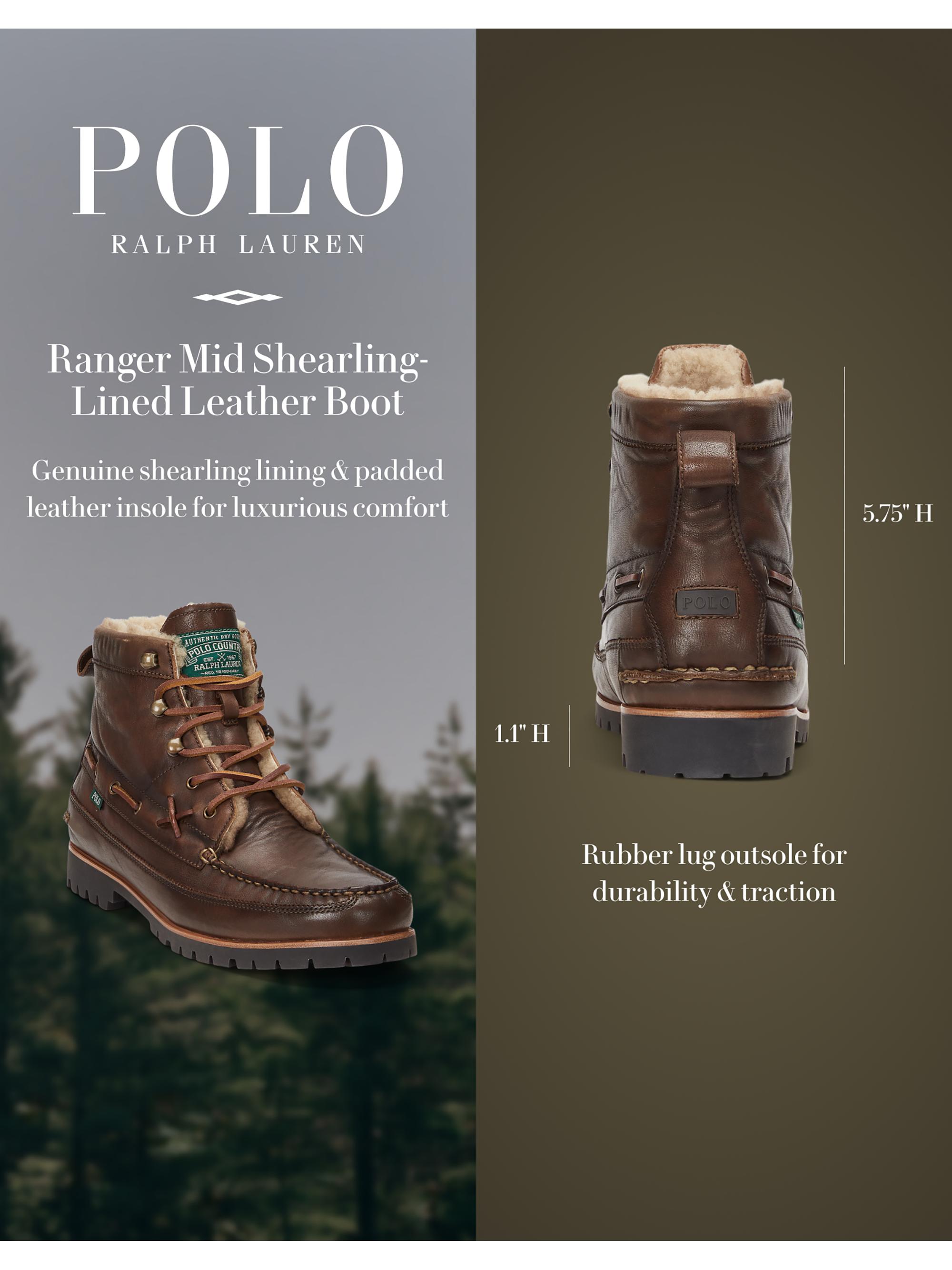 POLO RALPH LAUREN Suede レンジャーブーツ　モカシン POLO RALPH LAUREN Suede レンジャーブーツ モカシン Ranger Suede Boot