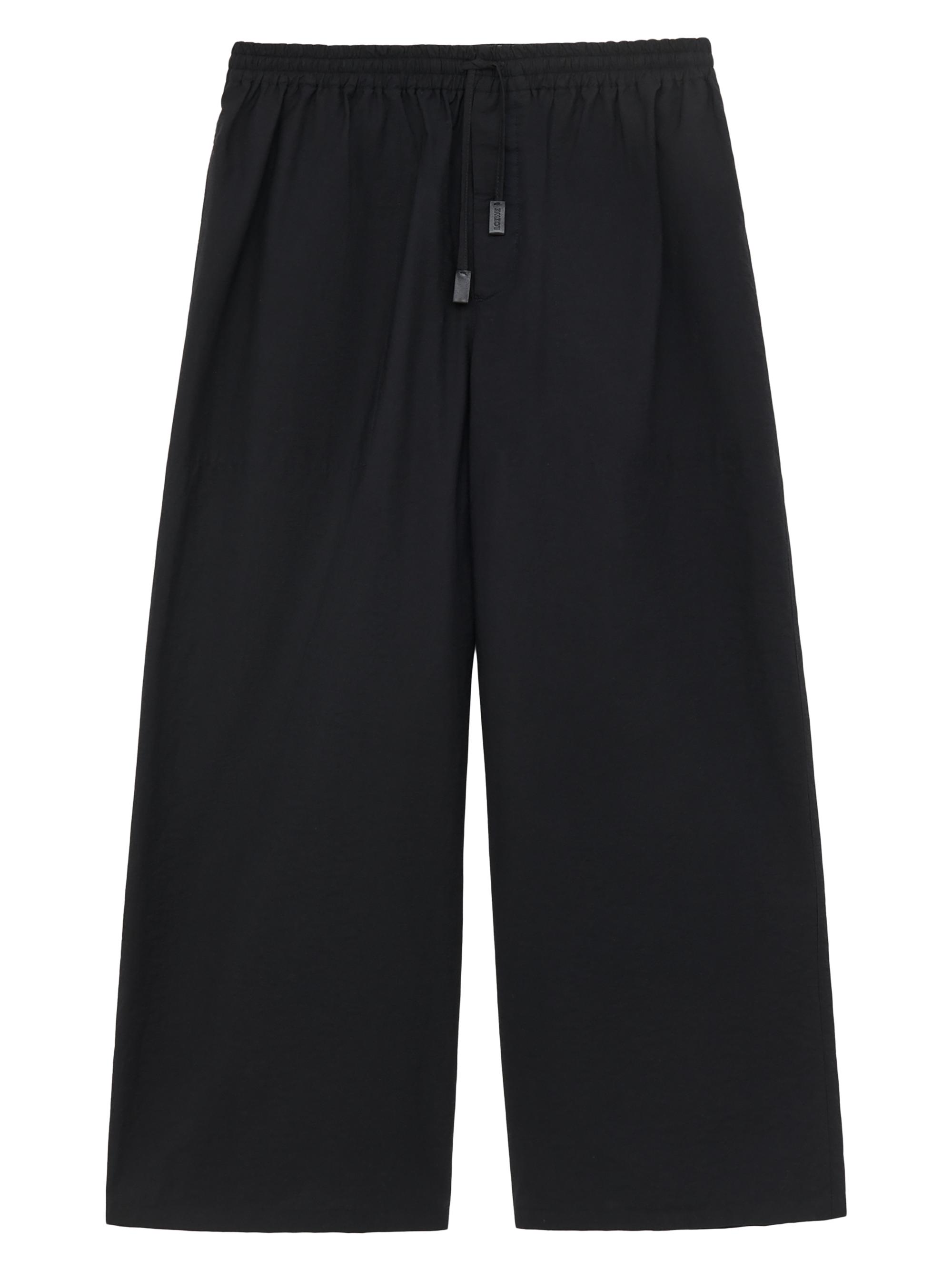 LOEWE Men's  x Paula's Ibiza Cropped Cotton-Blend Pants - Black