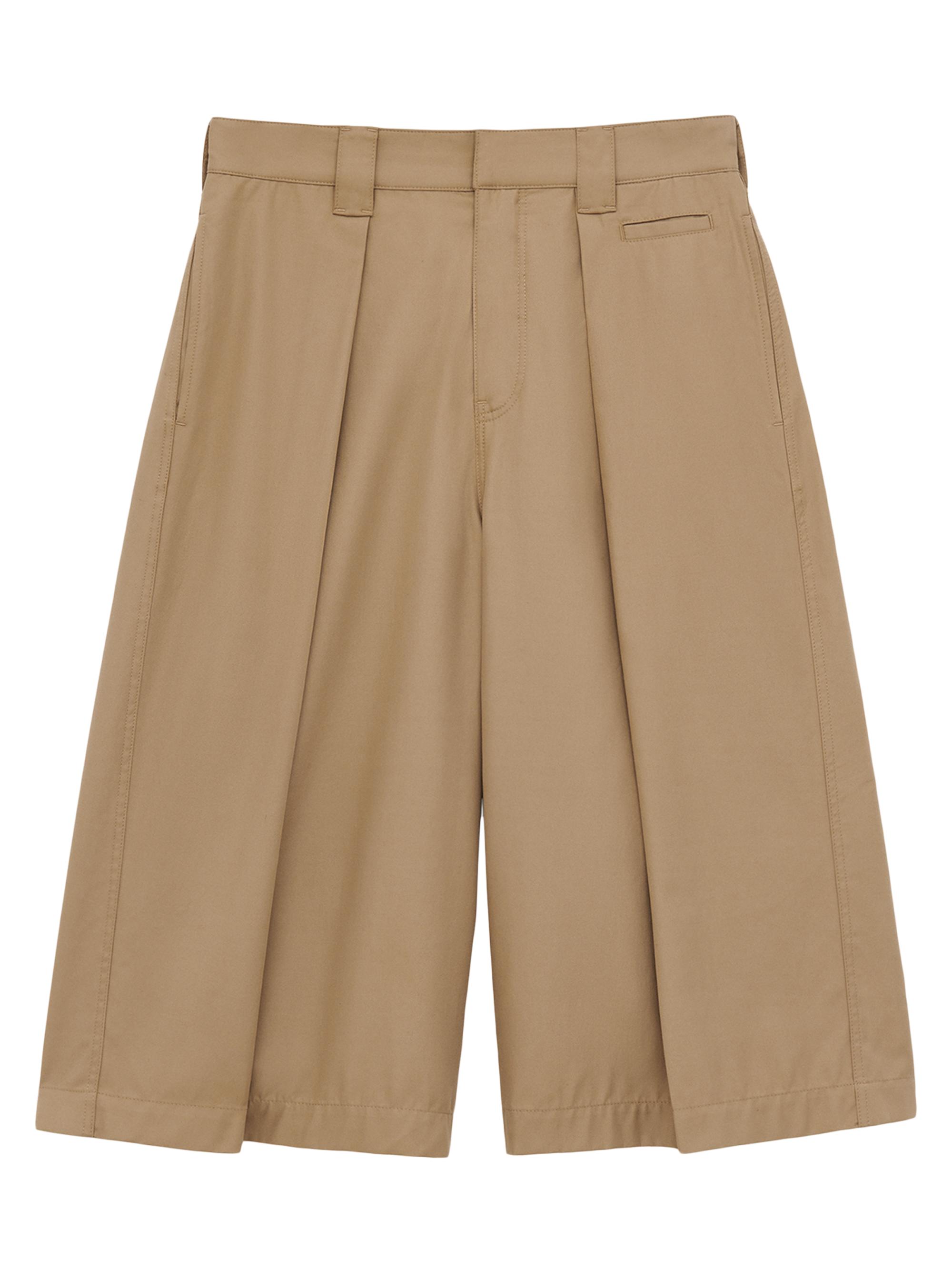 LOEWE Men's  x Paula's Ibiza Pleated Cotton Shorts - Taos Taupe