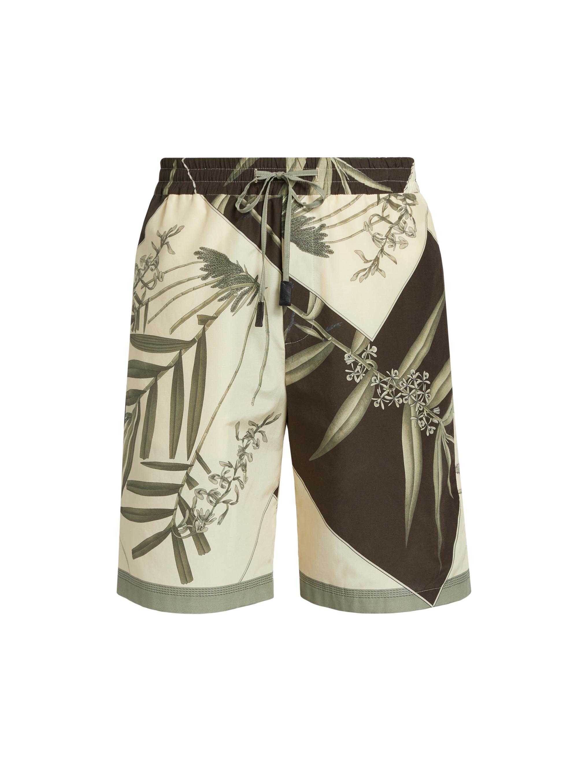 LOEWE Men's  x Paula's Ibiza Patchwork Mid-Length Shorts - Antrachite Multicolor