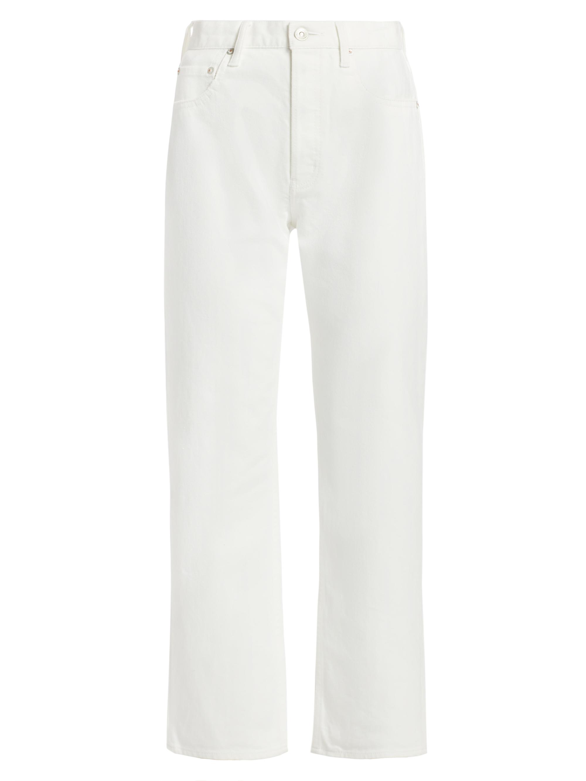 Moussy Vintage Women's Amherst Wide Straight-Leg Jeans - White