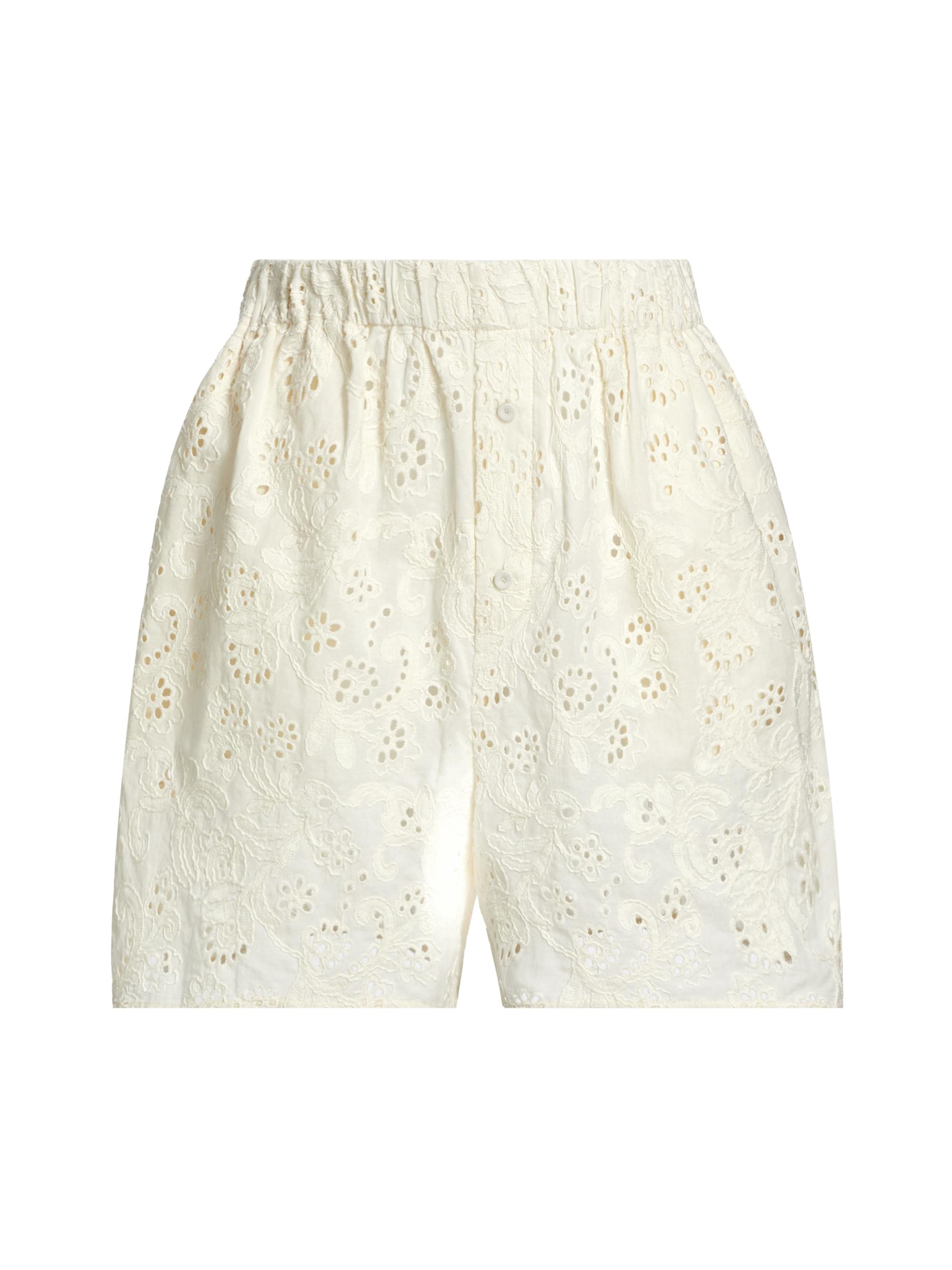 Aknvas Women's Kudo Eyelet Cotton Shorts -