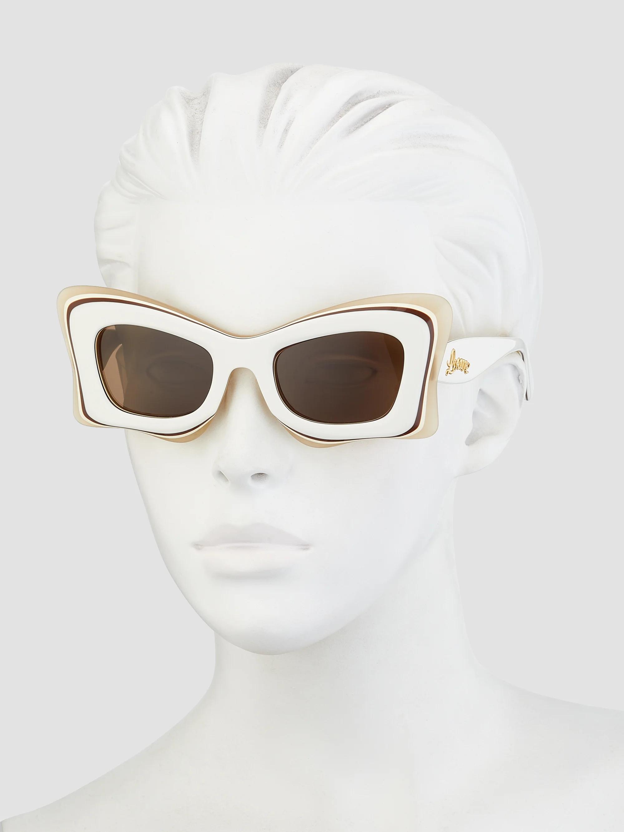 LOEWE Paula\'s Ibiza Inflated Cream/White Sunglasses NWT Loewe - Paula main image 4