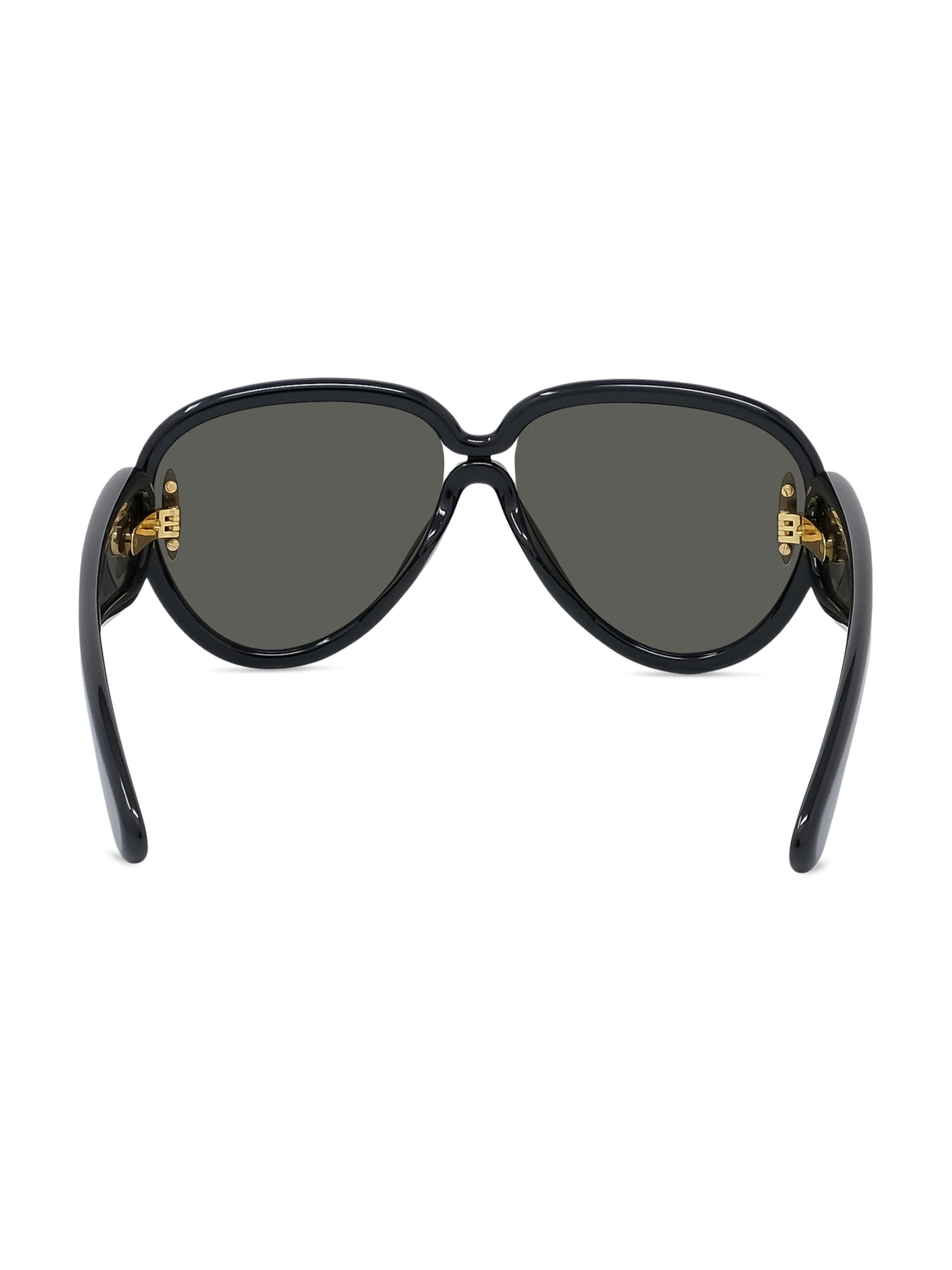LOEWE LOEWE x Paula's Ibiza 65MM Wave Mask Pilot Sunglasses | Saks