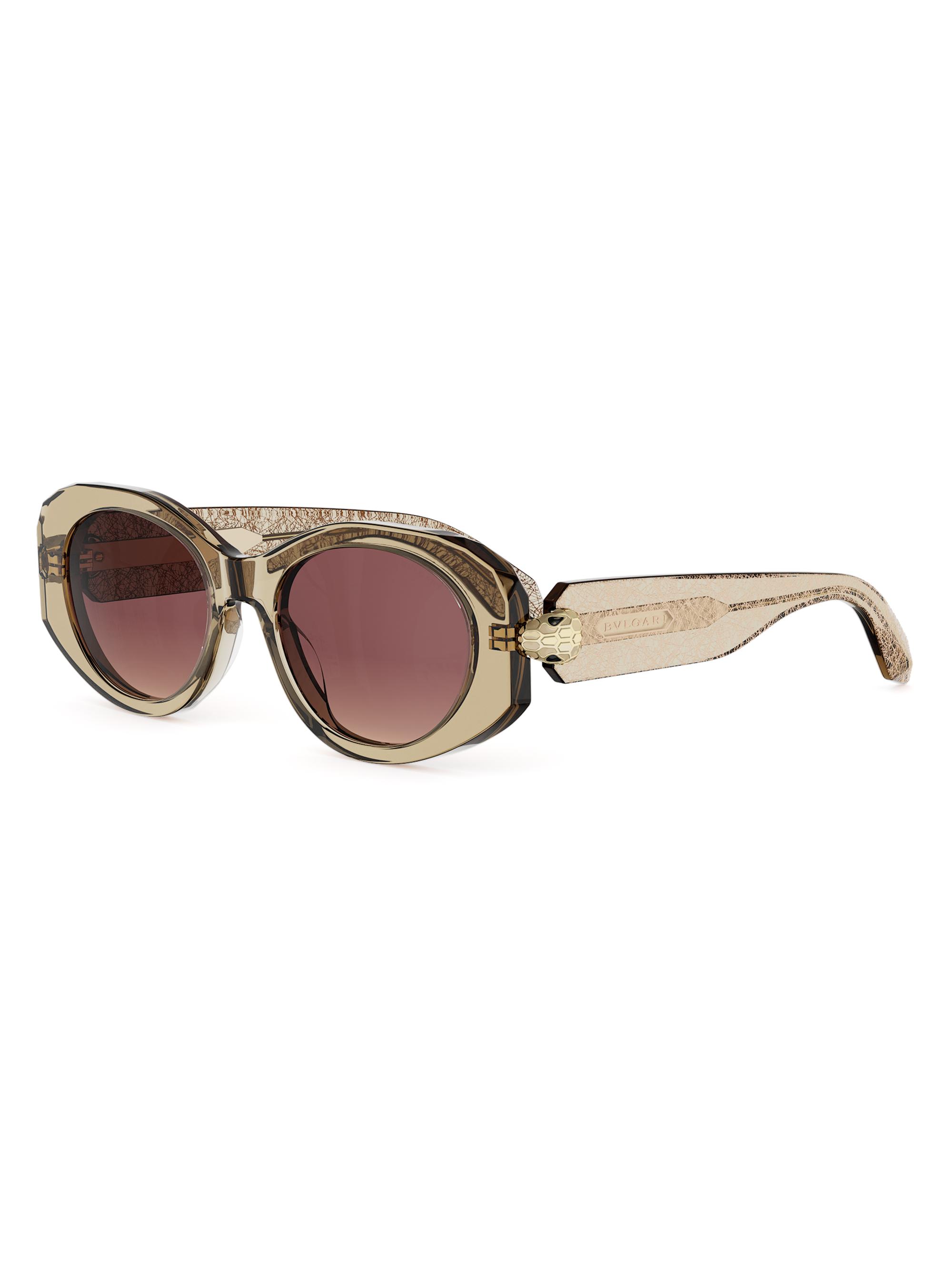 BVLGARI Serpenti 52MM Oval Sunglasses | Saks Fifth Avenue