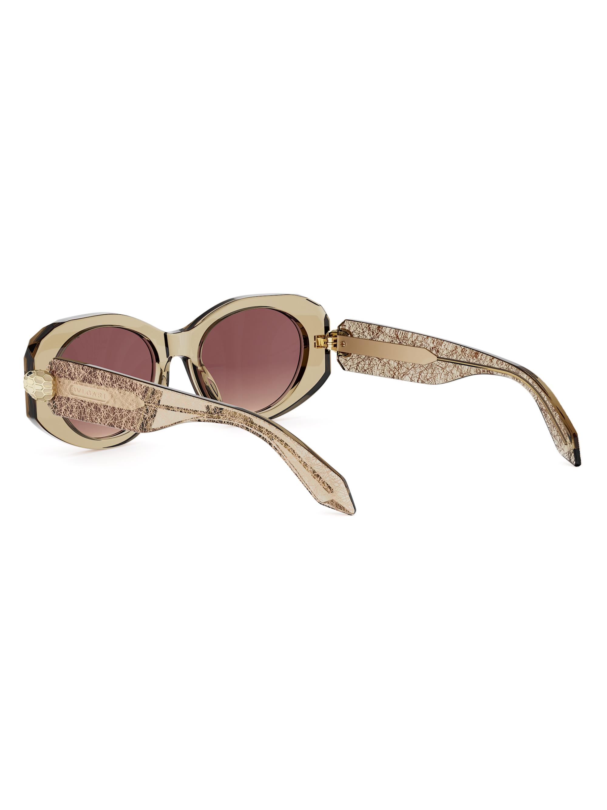 BVLGARI Serpenti 52MM Oval Sunglasses | Saks Fifth Avenue