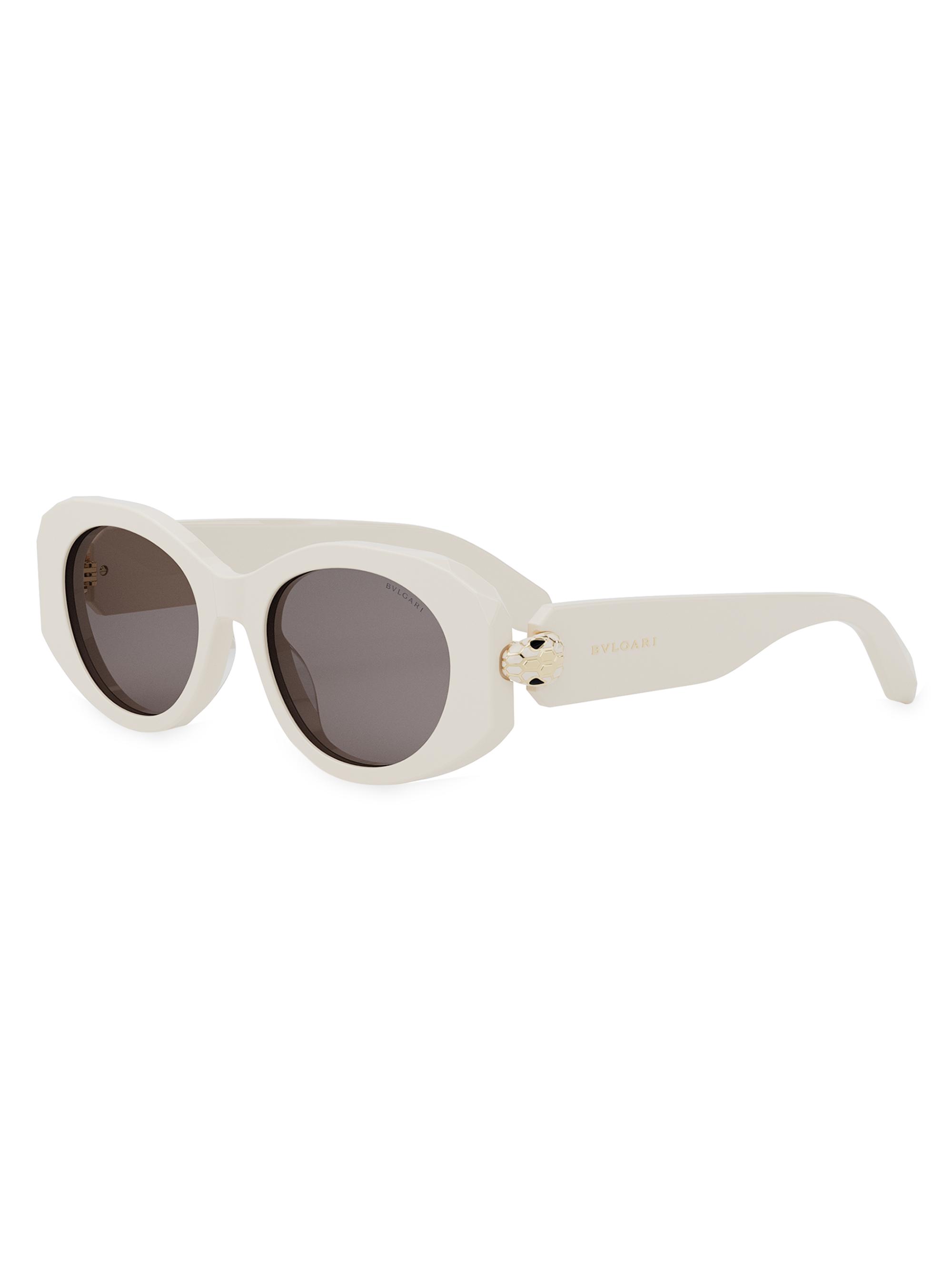 BVLGARI Women's Serpenti 52MM Oval Sunglasses -  Grey