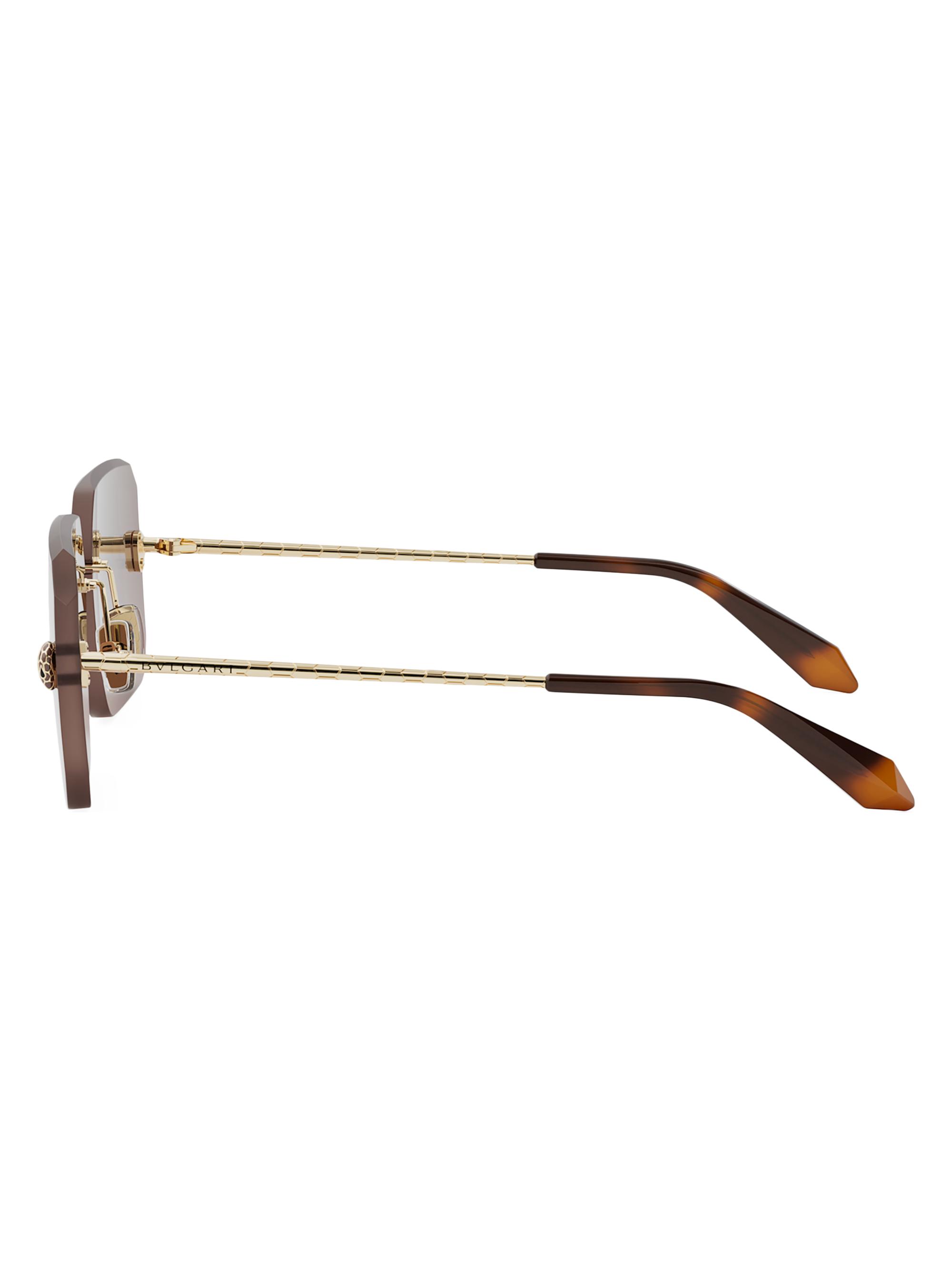 BVLGARI Serpenti 62MM Rectangular Sunglasses | Saks Fifth Avenue