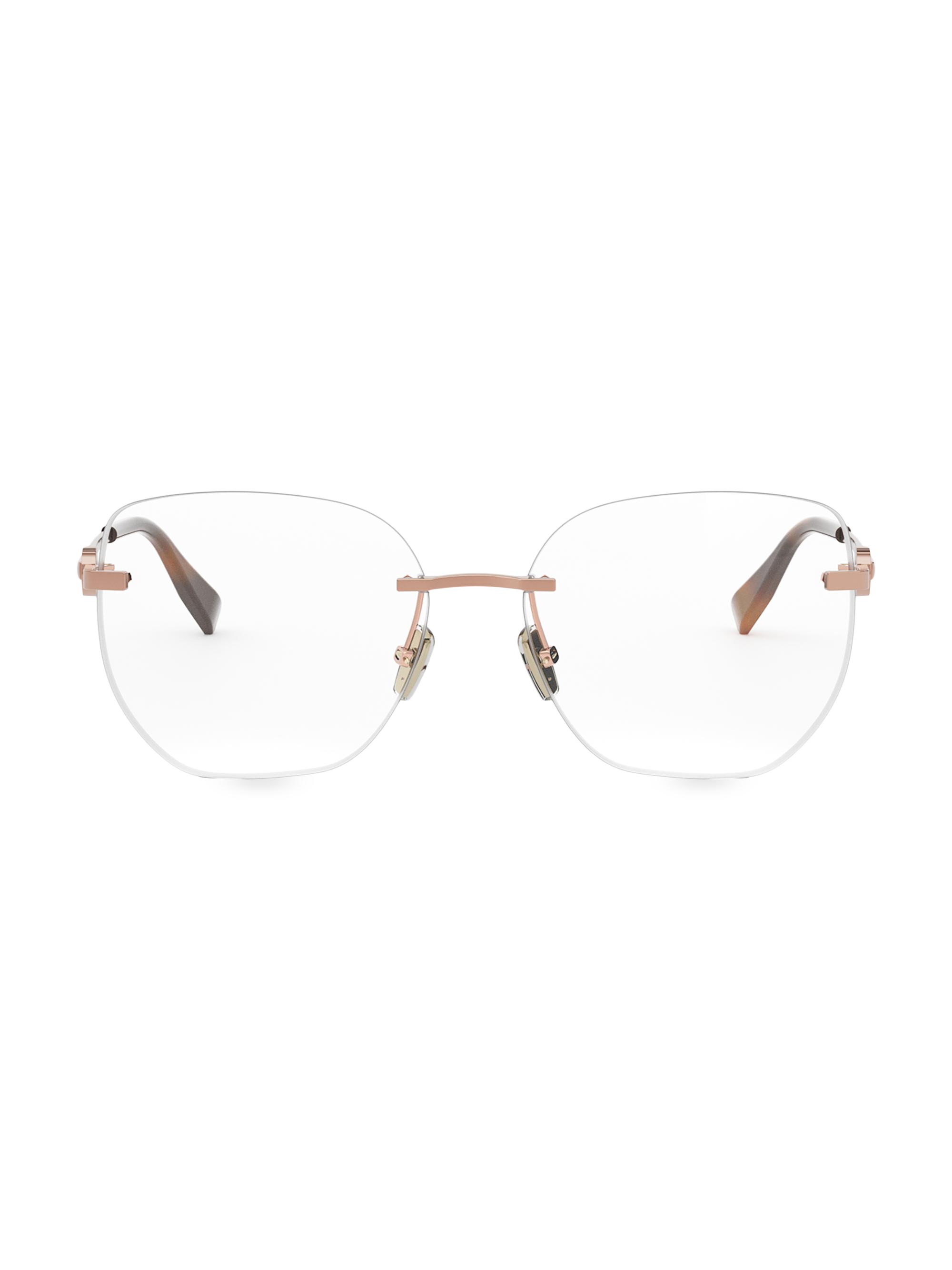BVLGARI 56MM Geometric Optical Glasses | Saks Fifth Avenue
