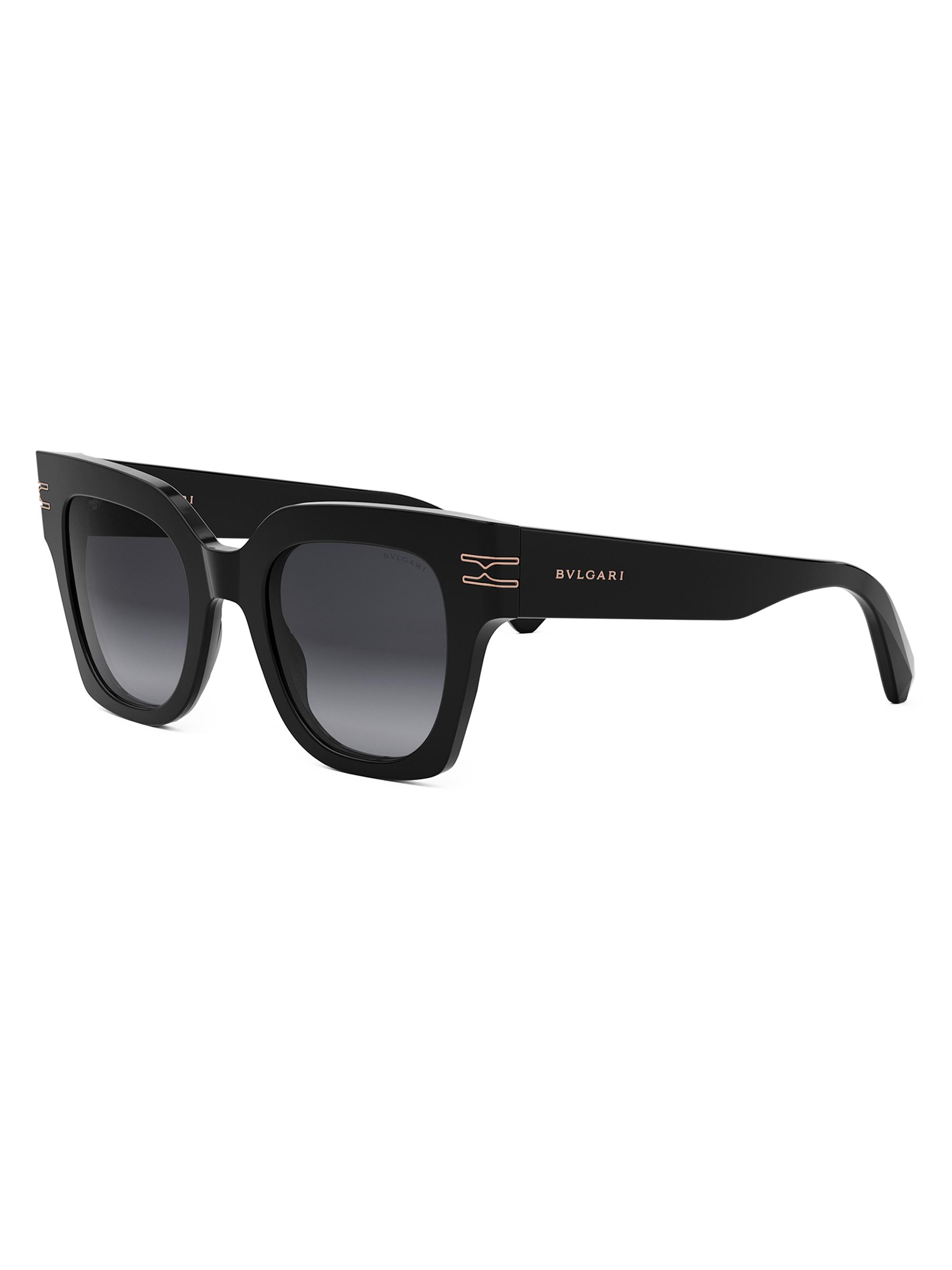 BVLGARI Women's B. ZERO1 49MM Butterfly Sunglasses - Black Grey Gradient