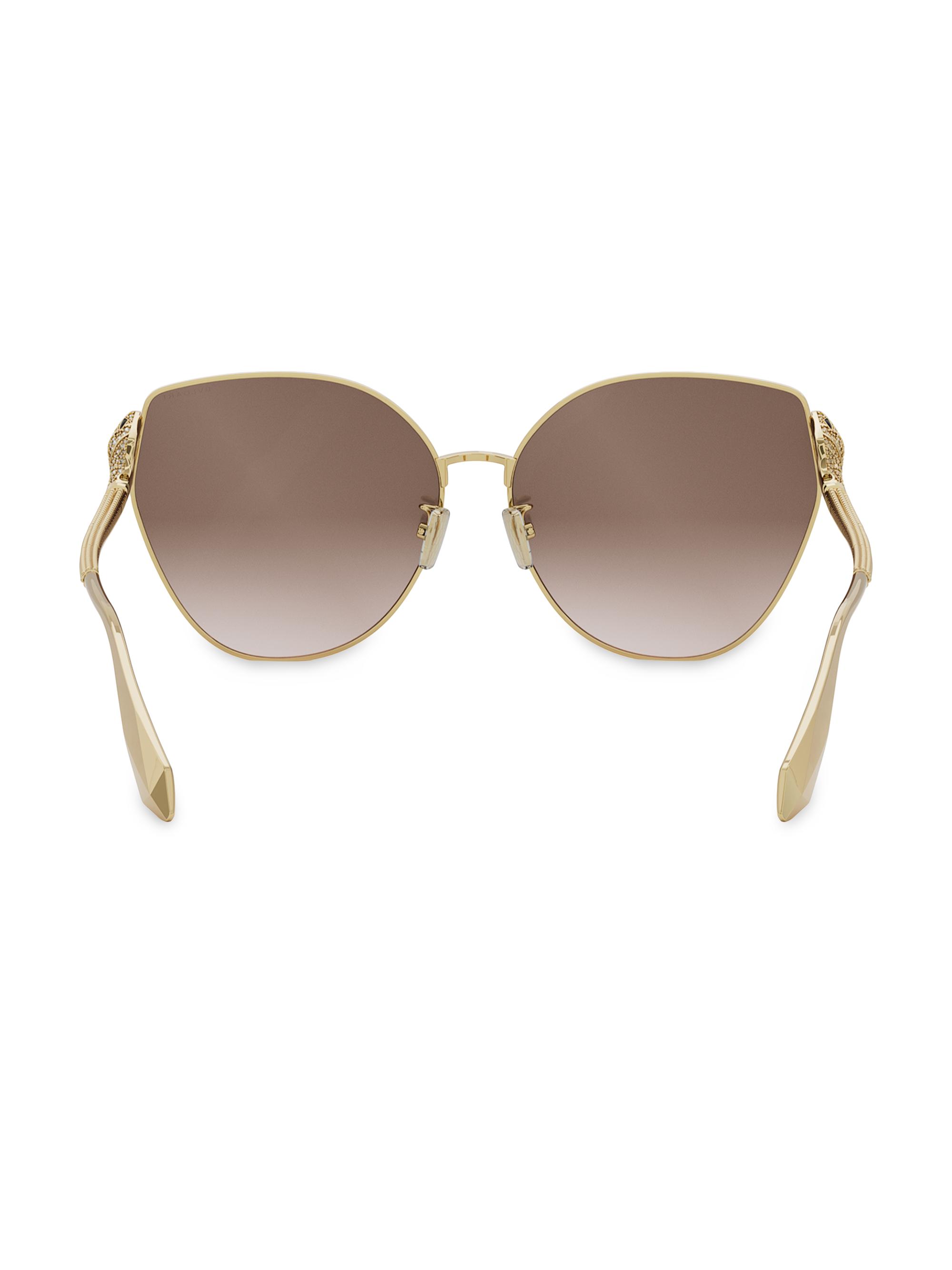 BVLGARI Serpenti 63MM Butterfly Sunglasses | Saks Fifth Avenue