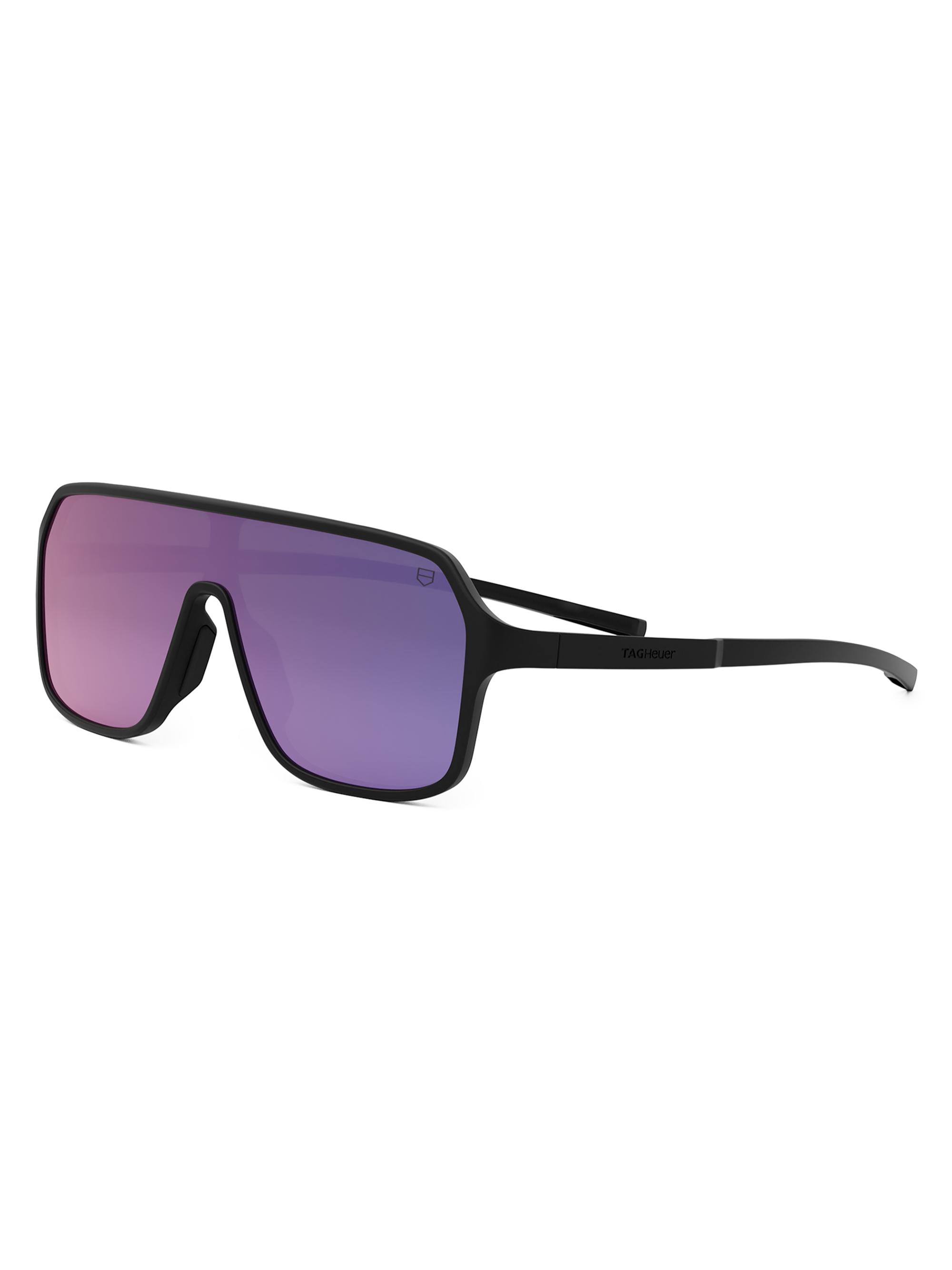 TAG Heuer Men's Bolide Mask Sunglasses - Black Purple Mirror