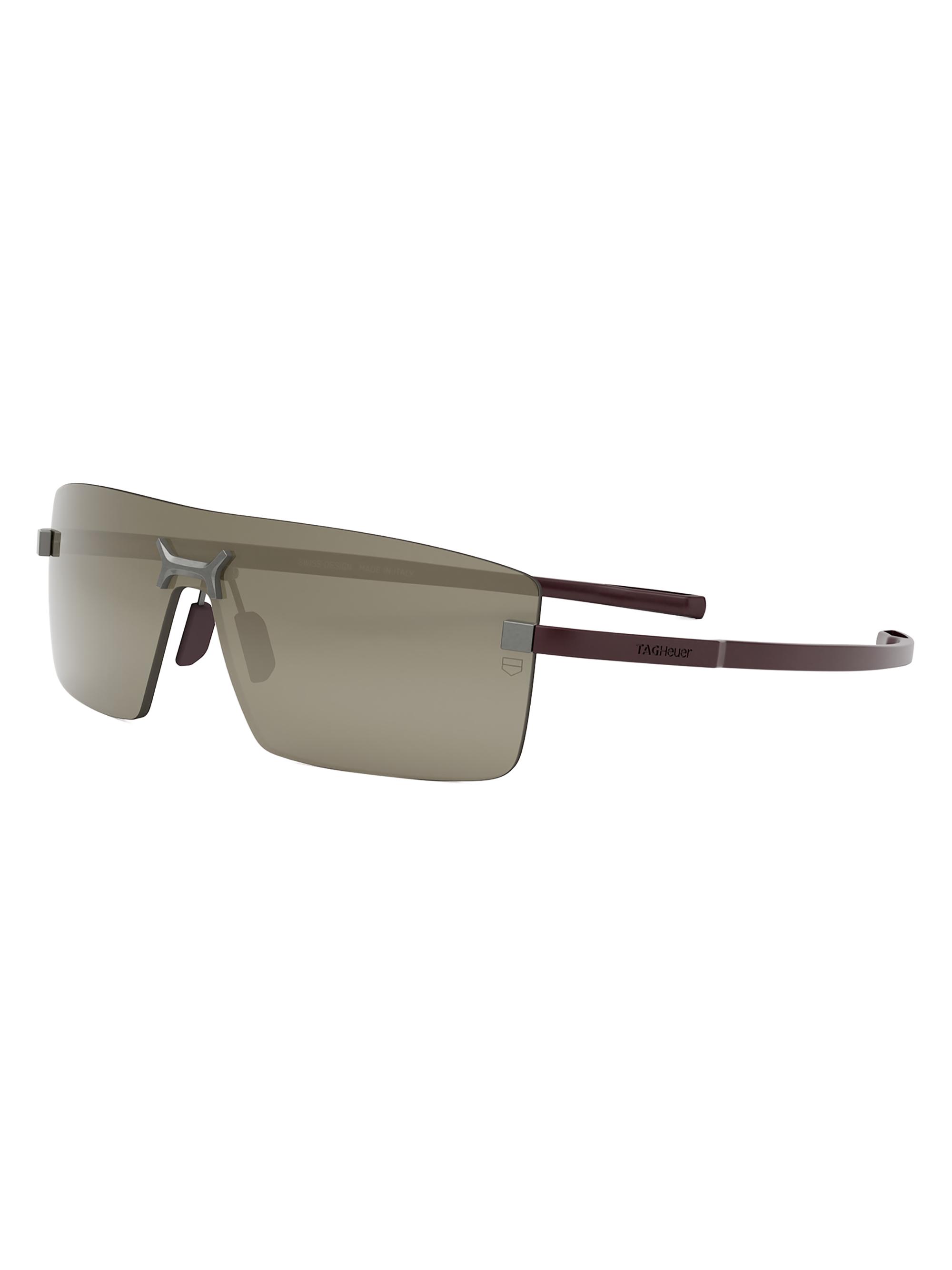 TAG Heuer Men's Flex Shield Sunglasses - Bordeaux Brown Mirror