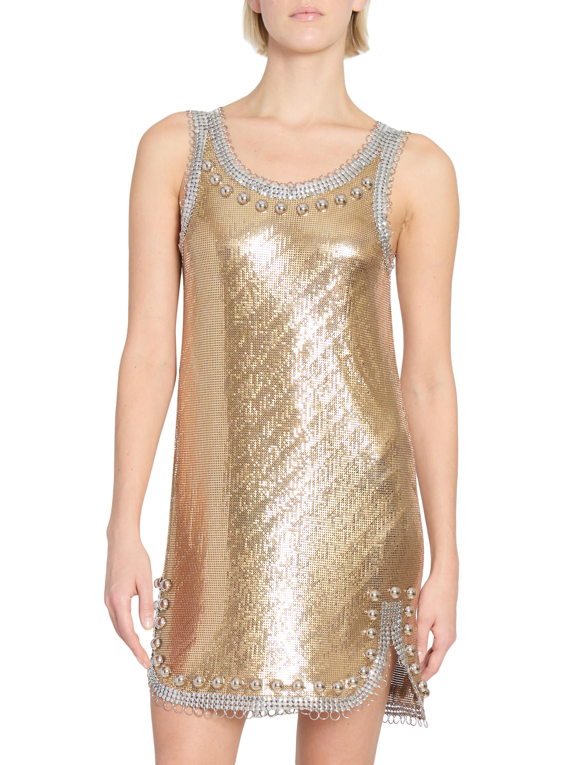 Rabanne Chain-Mail Minidress | Saks Fifth Avenue