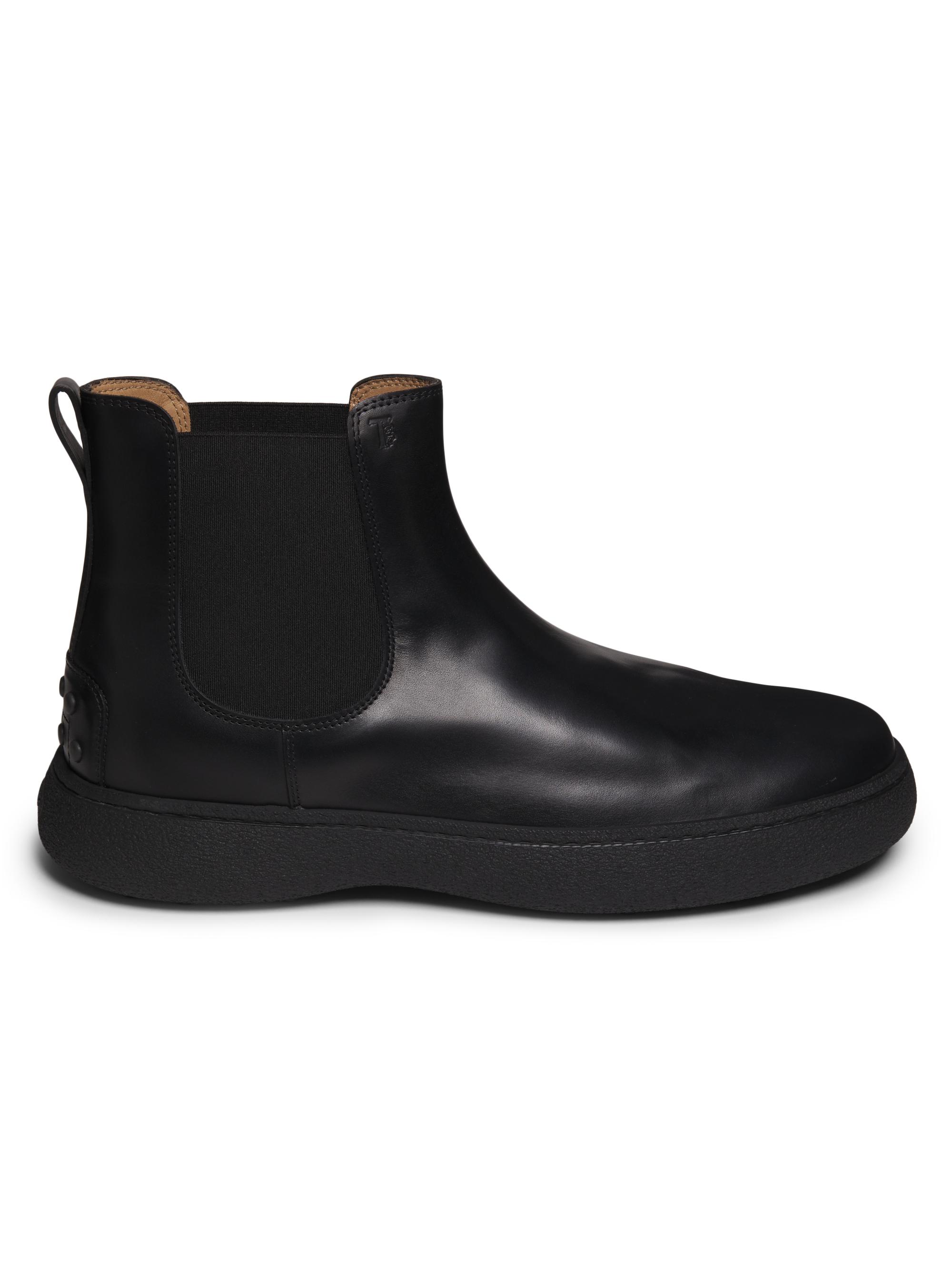 Tod's Men's Leather Ankle Boots - Nero
