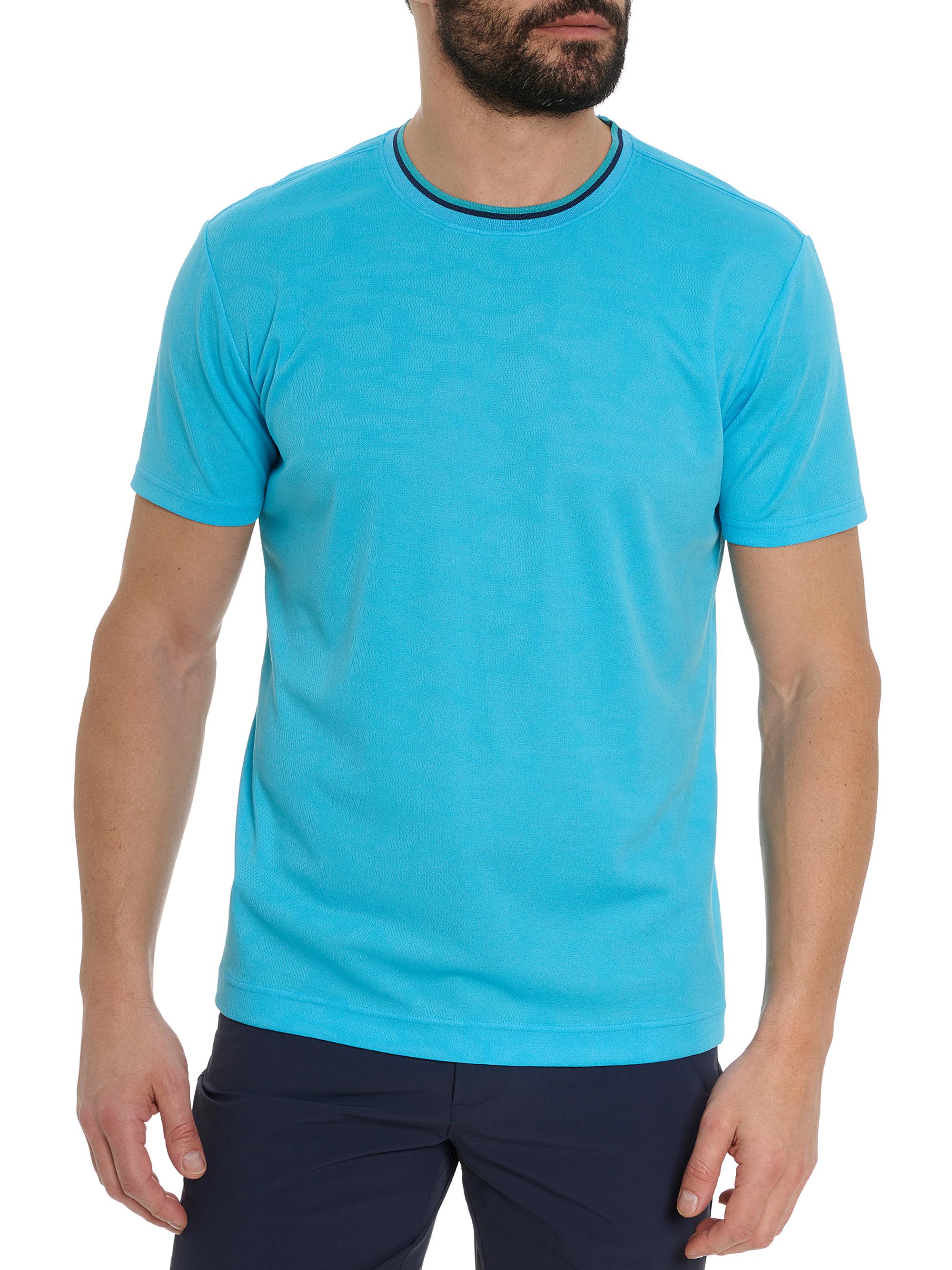 Robert Graham Men's Pickle Passion Jacquard T-Shirt - Light Blue