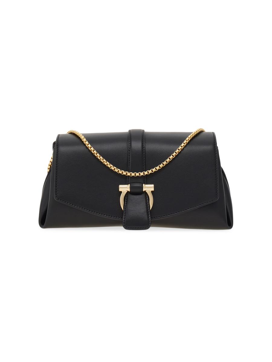 トートバッグ Ferragamo Leather Shoulder Bag logo-detail shoulder bag | FERRAGAMO Leather shoulder bag