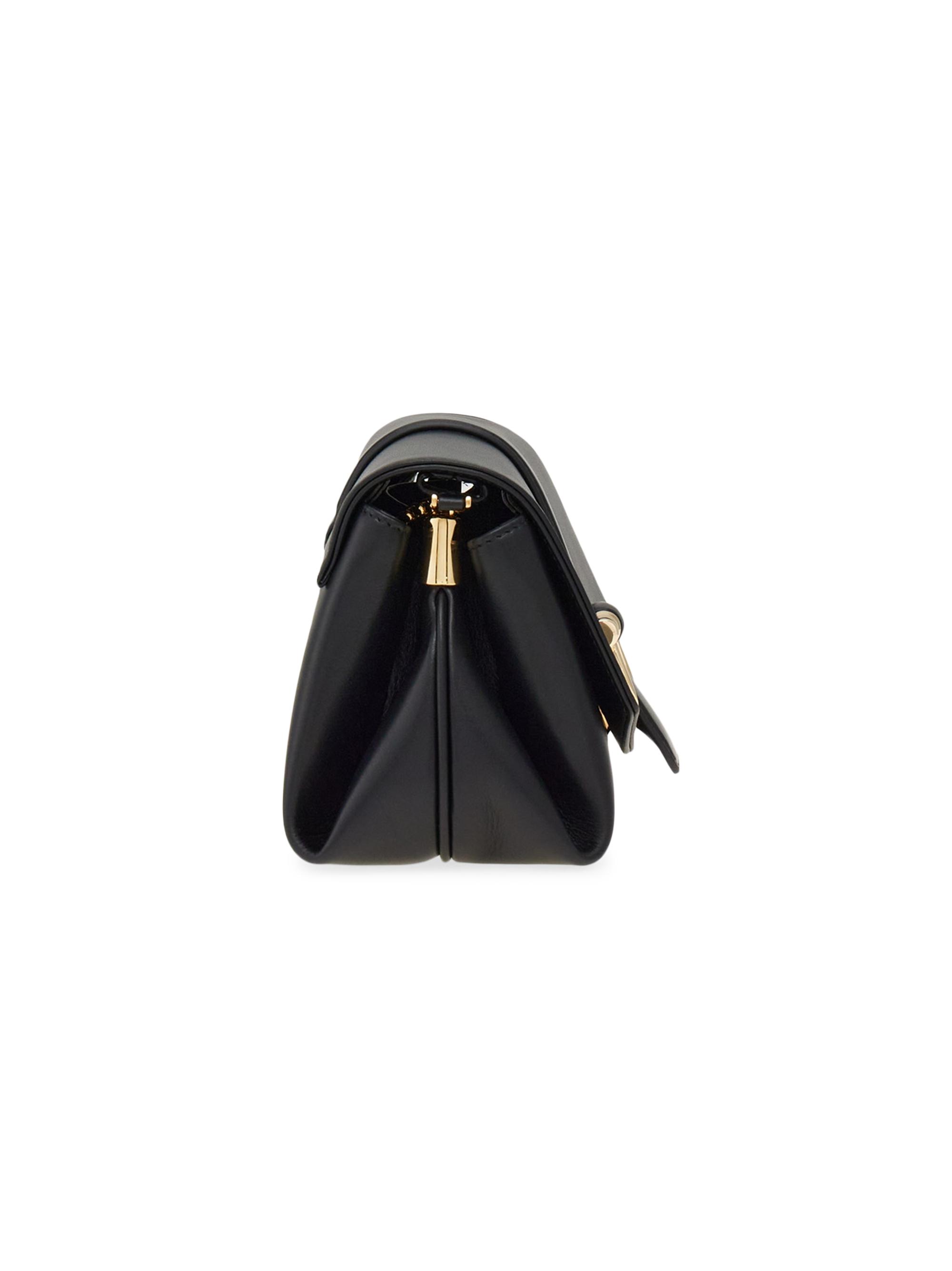 FERRAGAMO New Line Small Leather Shoulder Bag | Saks Fifth Avenue