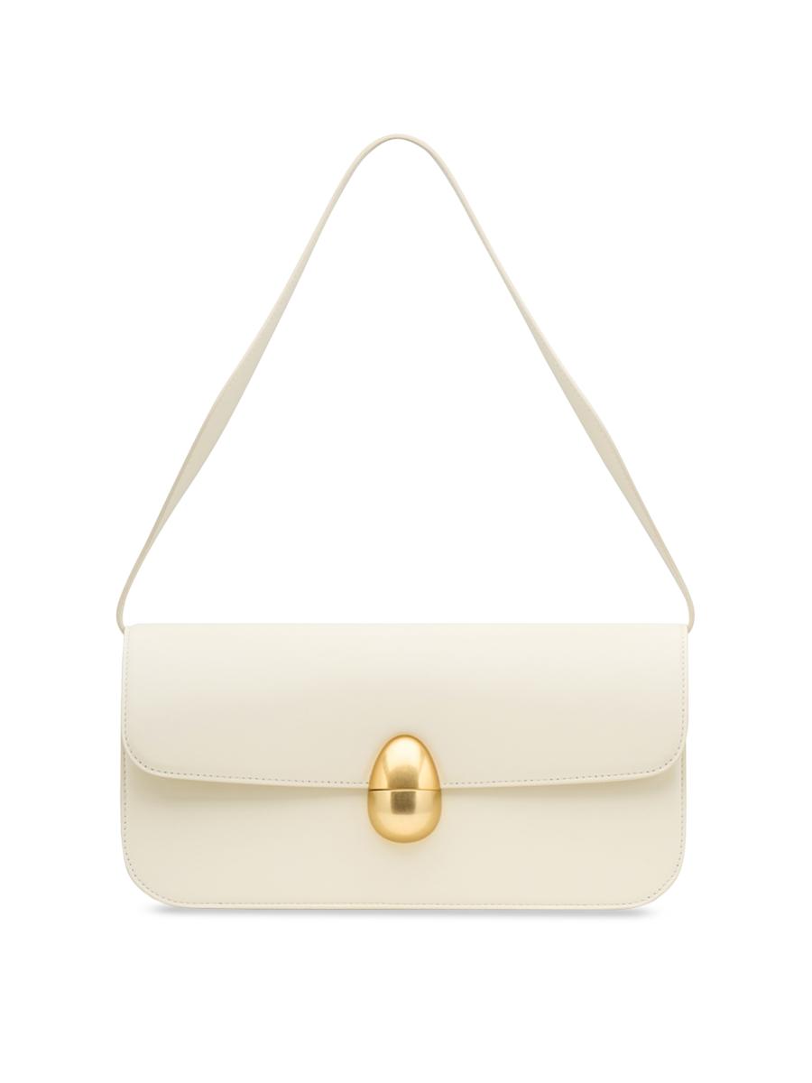Neous Women's Phoenix Leather Convertible Shoulder Bag In White