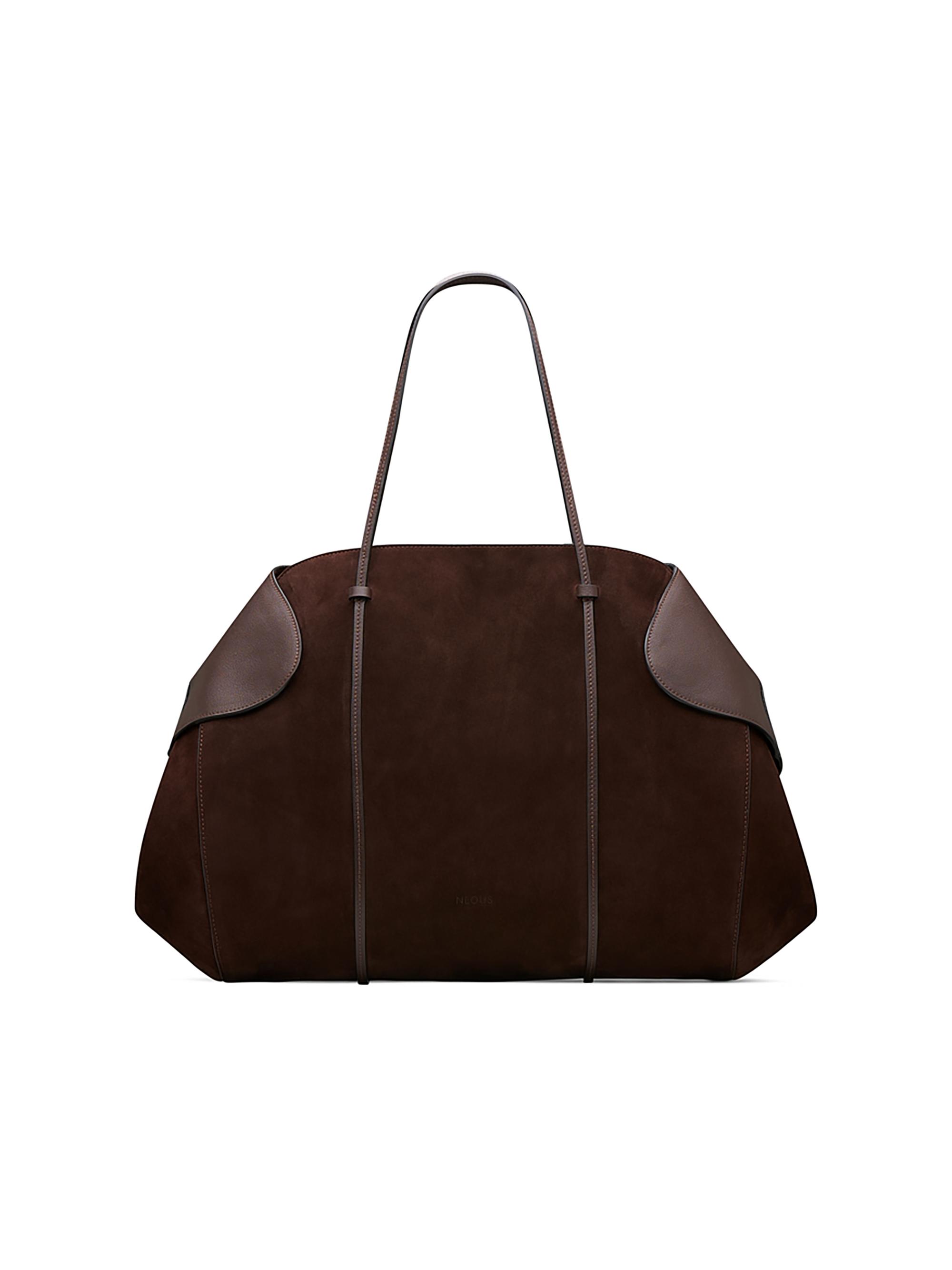 Neous Women's Berenices Leather & Suede Shoulder Bag - Dark Chocolate