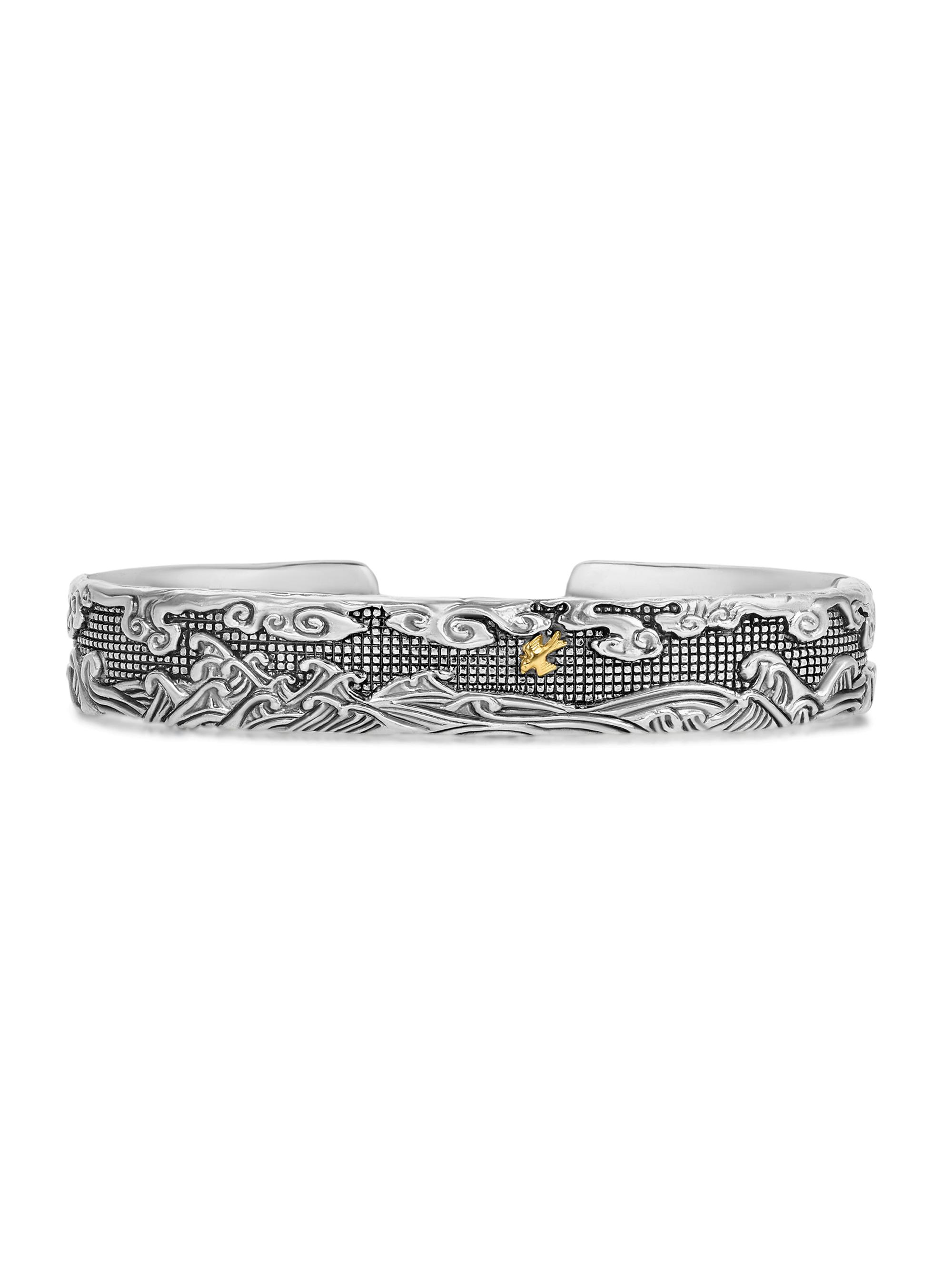David Yurman Men's Waves Cuff Bracelet in Sterling Silver - Silver