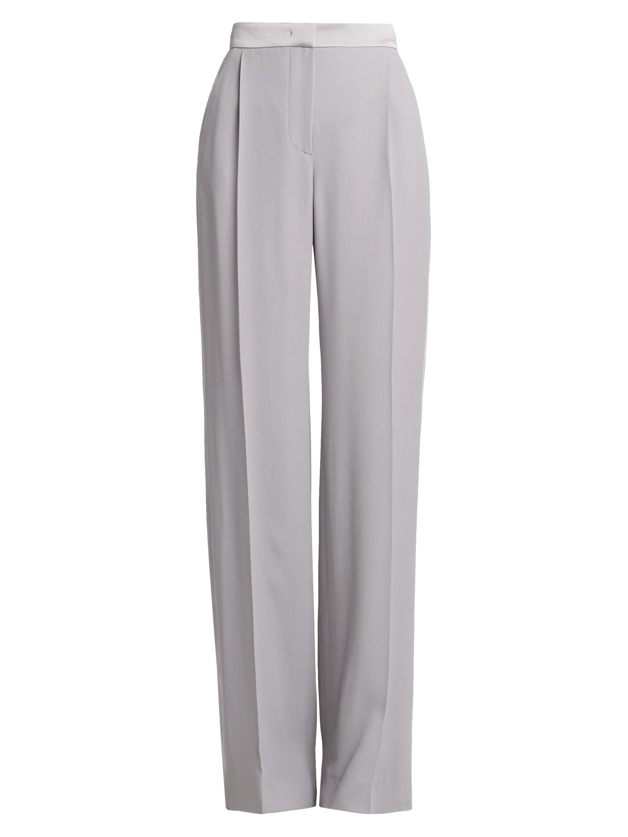 Alberta Ferretti Women's Pleated Relaxed-Fit Trousers - Grey