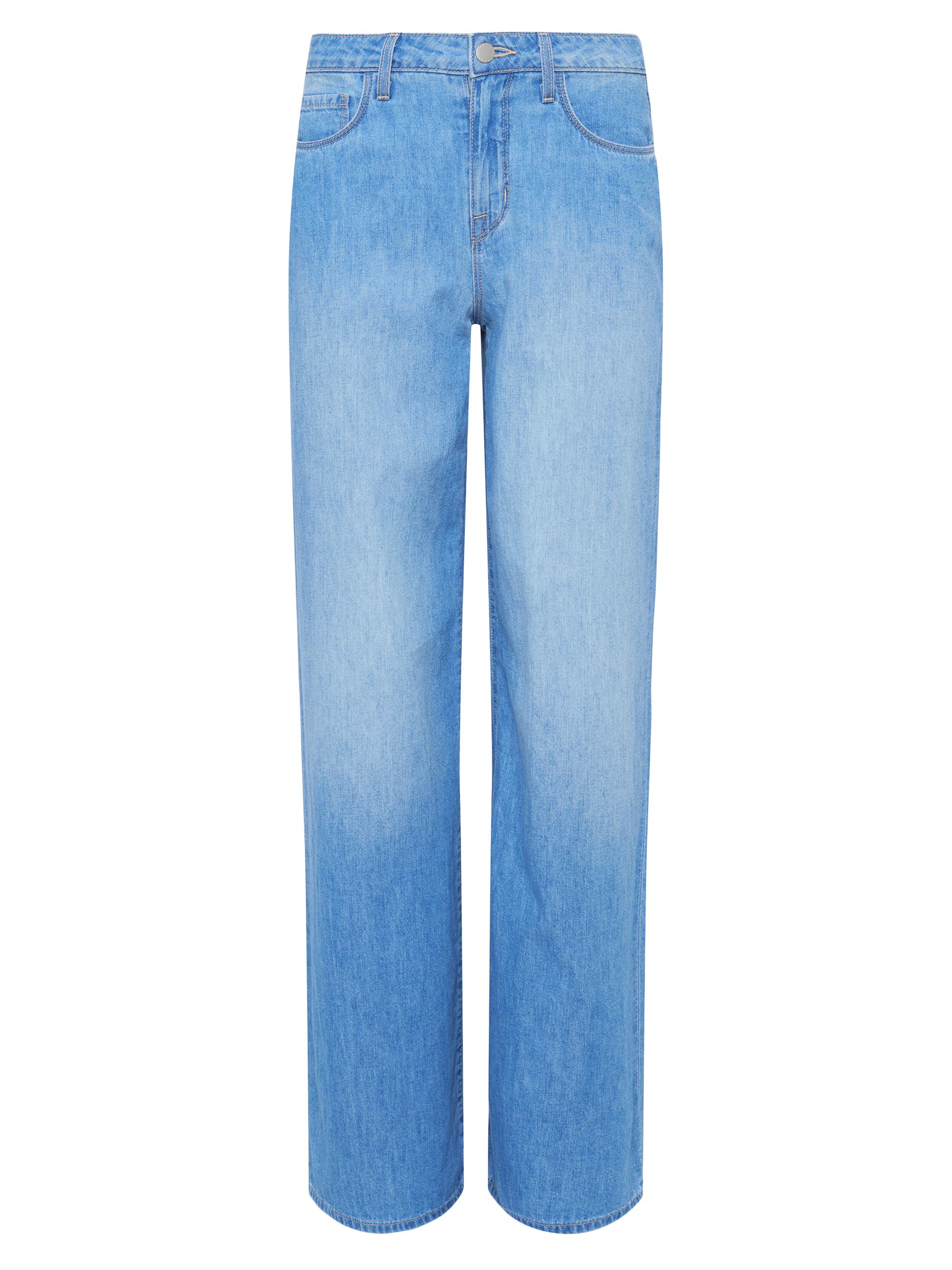 L'AGENCE Women's Alicent High-Rise Wide-Leg Jeans - Havana