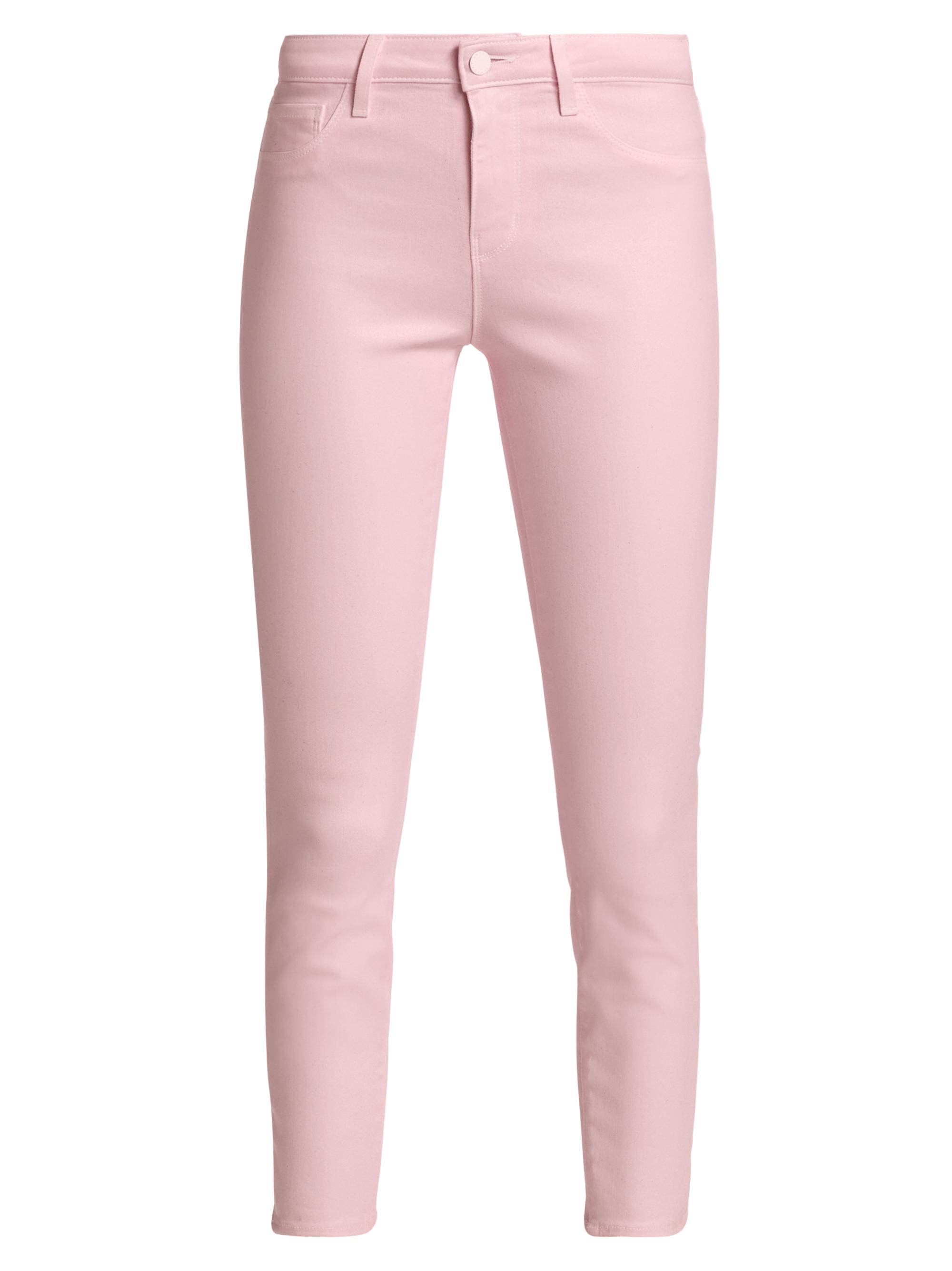 L'AGENCE Women's Margot Coated High-Rise Crop Jeans - Pastel Pink