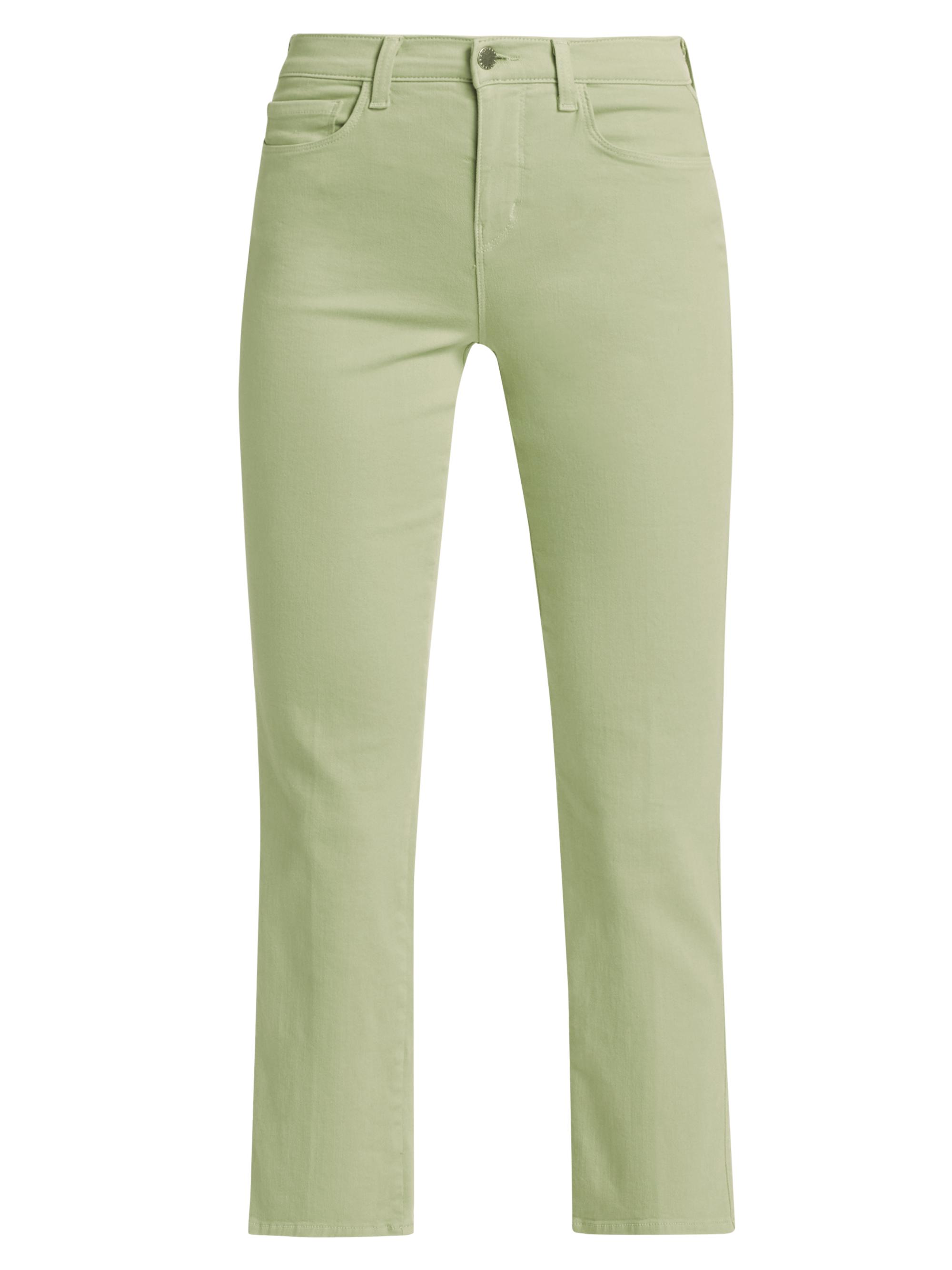 L'AGENCE Women's Alexia High-Rise Cropped Cigarette Jeans - Laurel Green