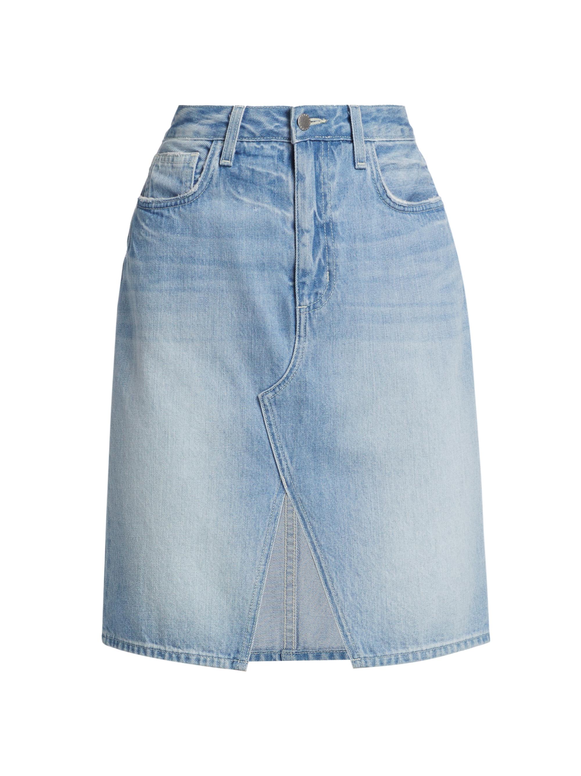 L'AGENCE Women's Tylee Denim Knee-Length Skirt - Palisade