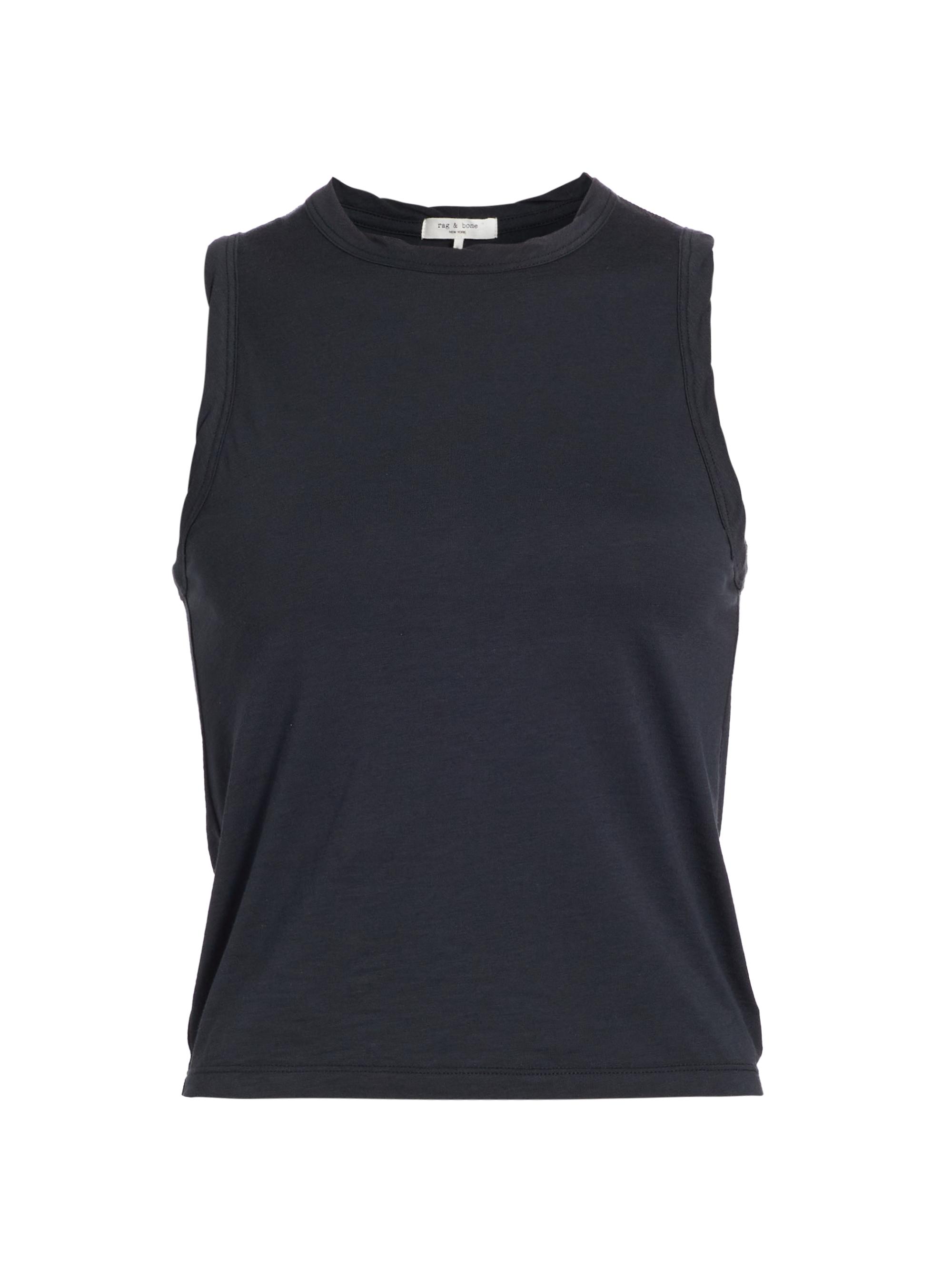 rag & bone Women's Sadie Cotton Muscle Tank - Black