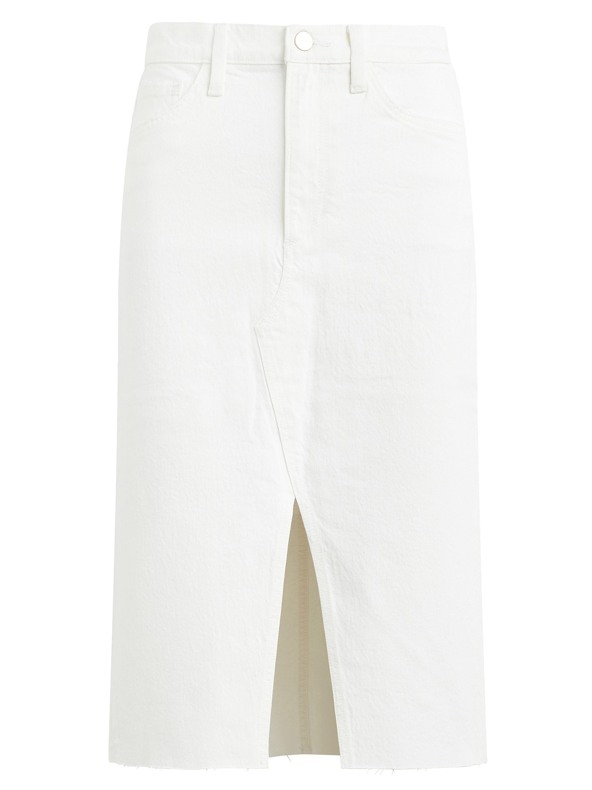 Derek Lam 10 Crosby Violet Eyelet Denim Midi-Skirt | Saks Fifth Avenue