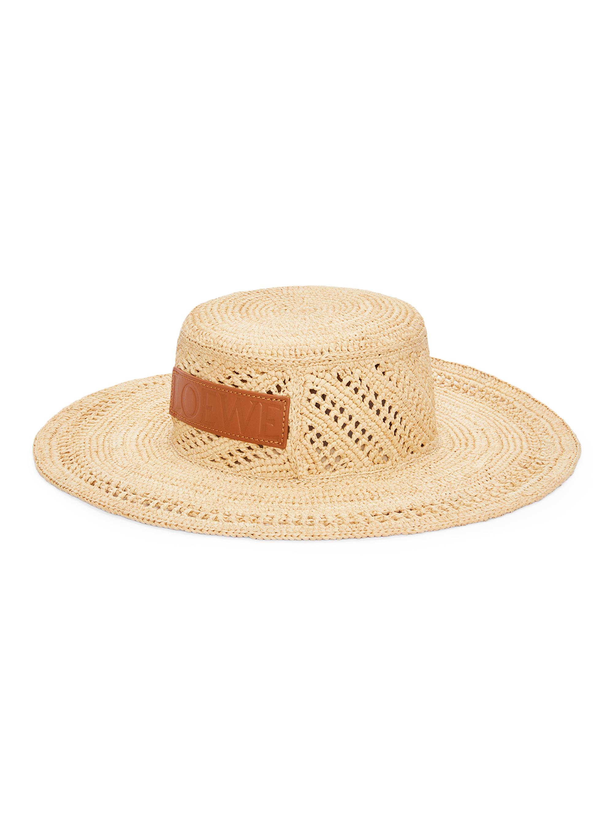 LOEWE Women's  x Paula's Ibiza Ajoure Logo Fisherman Hat - Natural